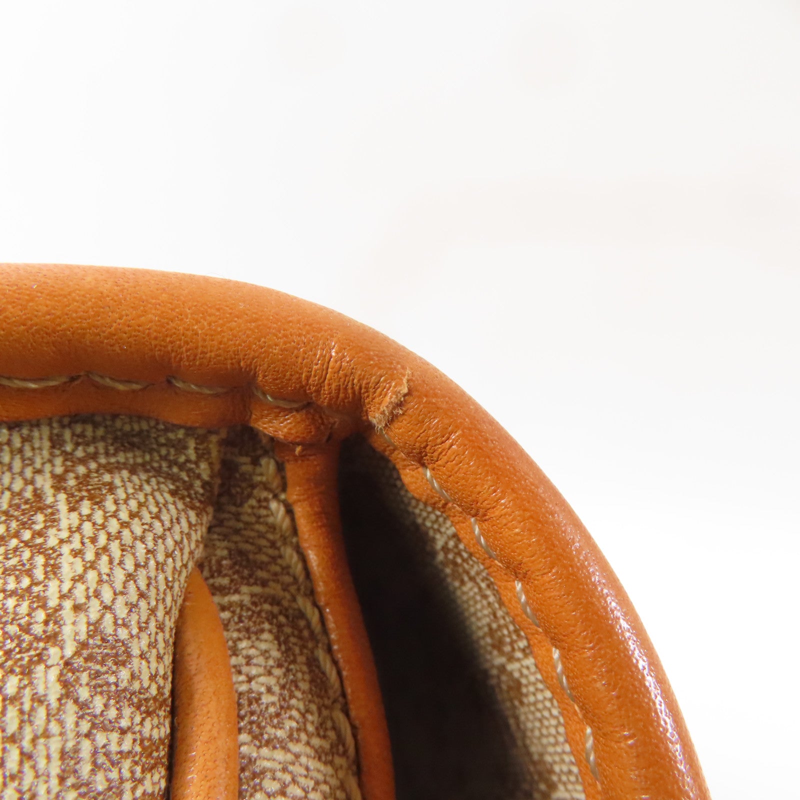 CELINE 塗層帆布Shoulder Bag金扣肩背袋棕色
