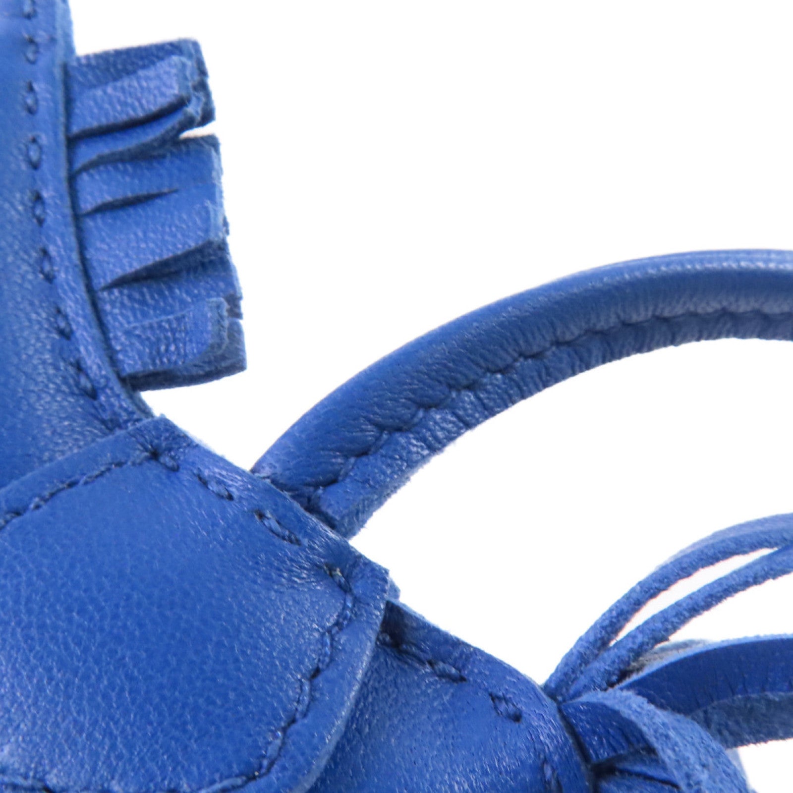 HERMES Swift皮革Rodeo PM Charm掛飾掛Blue Royal皇家藍色