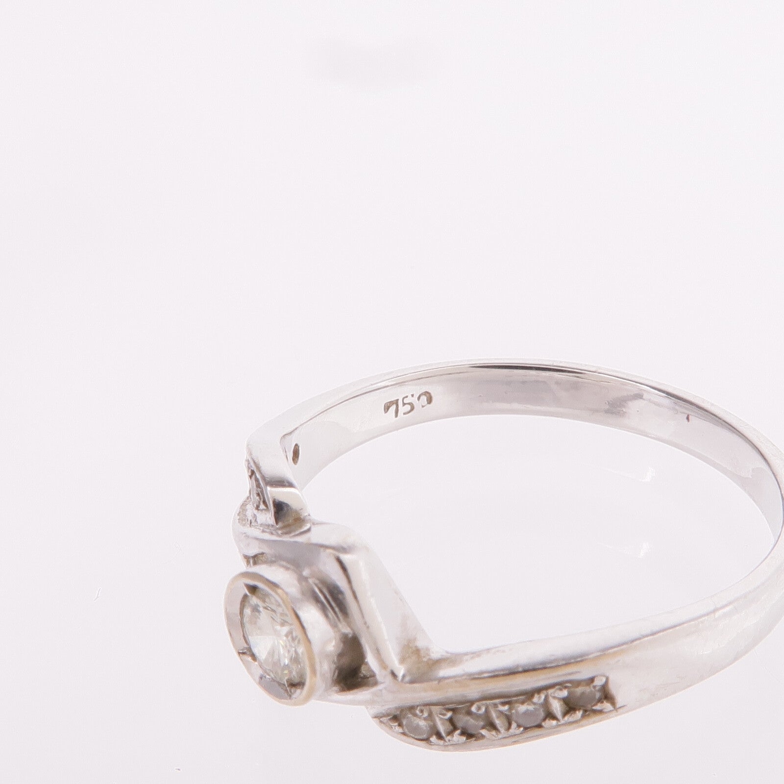 JEWELRY 【激減優惠】18K白金Diamond Ring鑽石戒指US#5.5