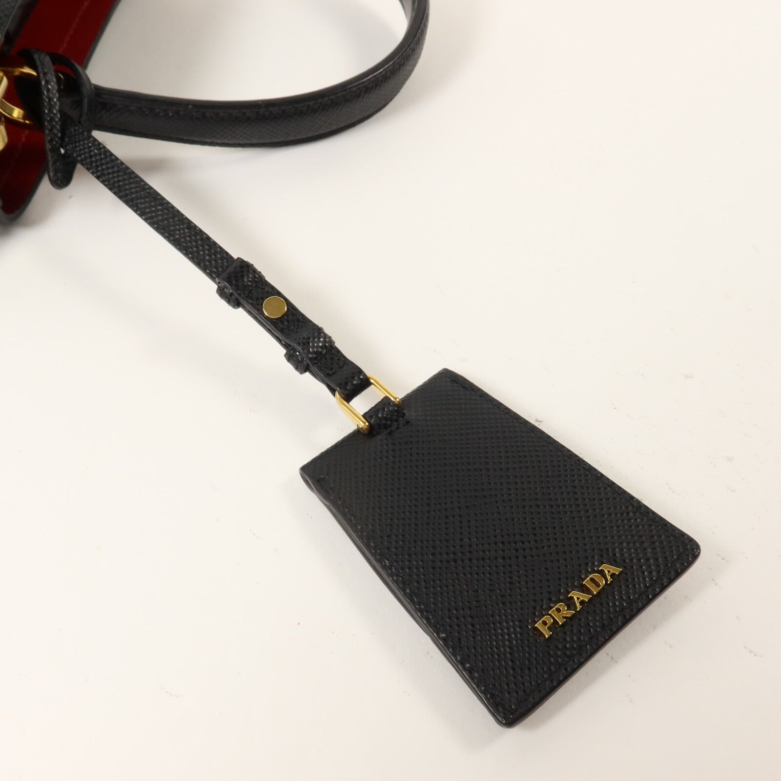 PRADA Saffiano皮革Panier手挽肩背兩用袋