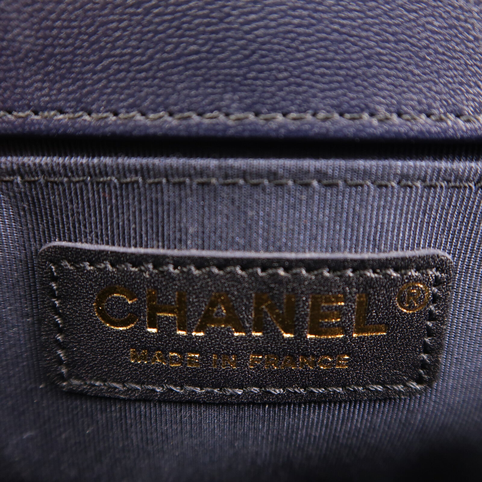 CHANEL 羊皮皮革Boy 25鏈帶肩背袋