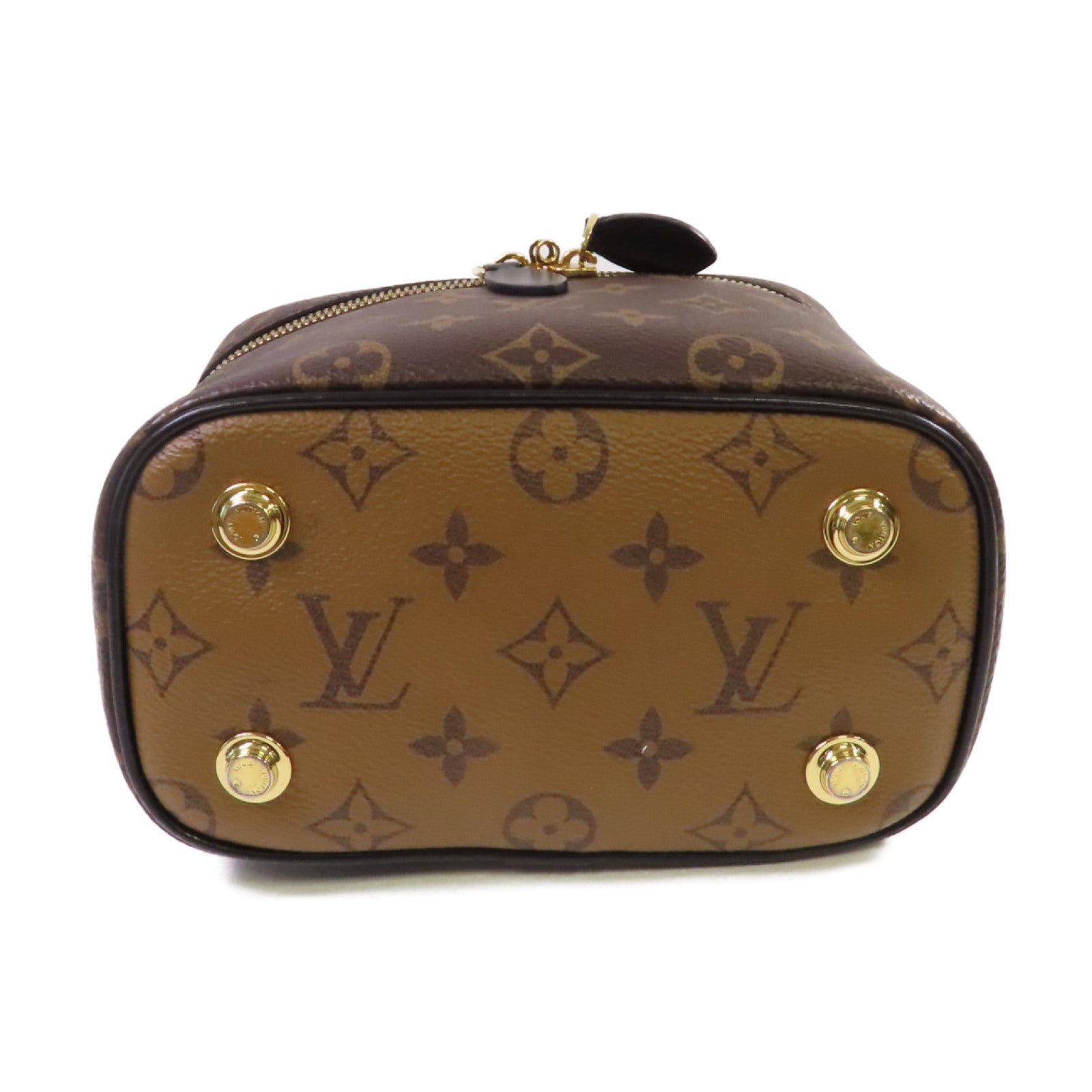 LOUIS VUITTON Monogram Vanity PM 2Way Shoulder Bag金扣手挽肩背兩用袋啡色