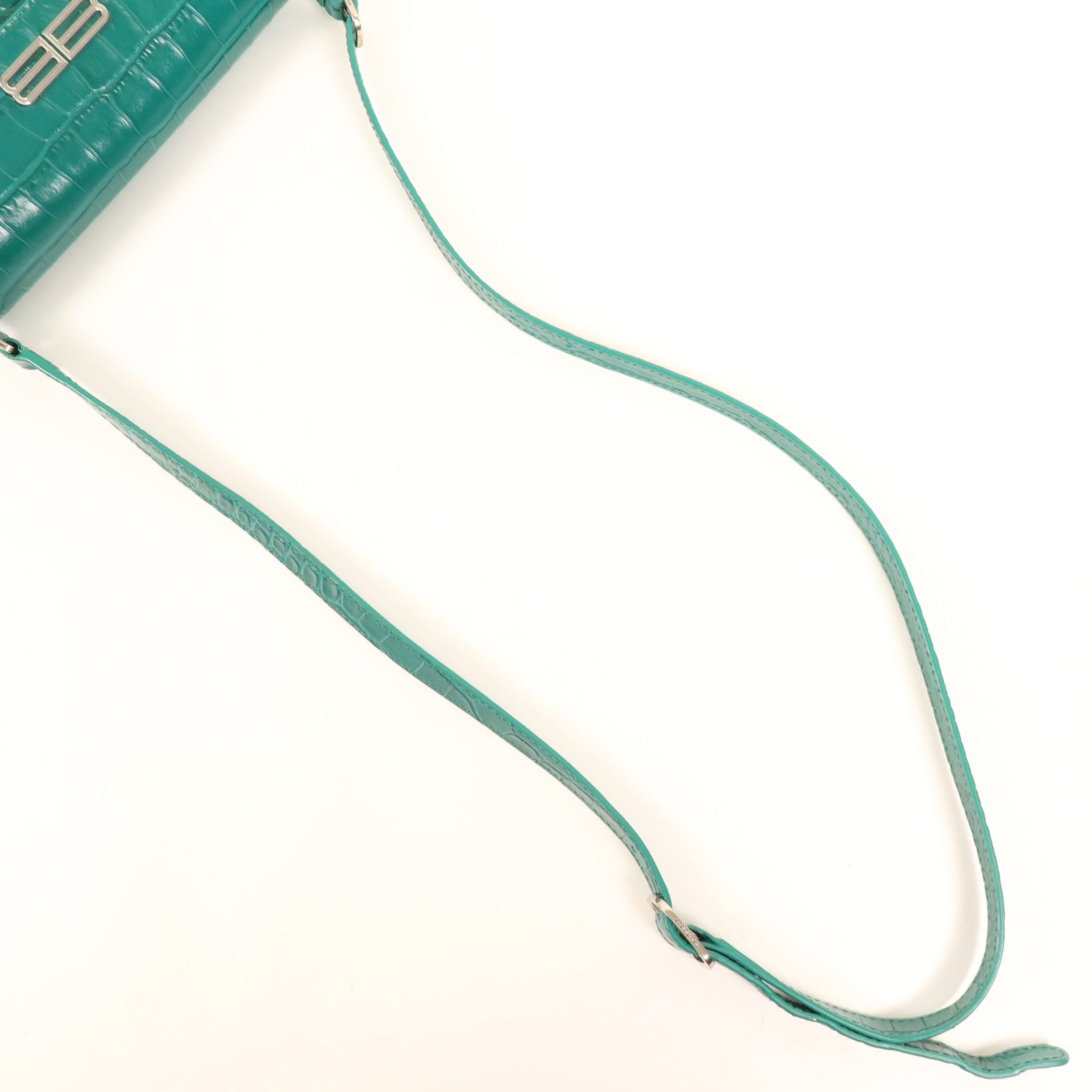 BALENCIAGA 牛皮皮革Shoulder Bag銀扣肩背袋