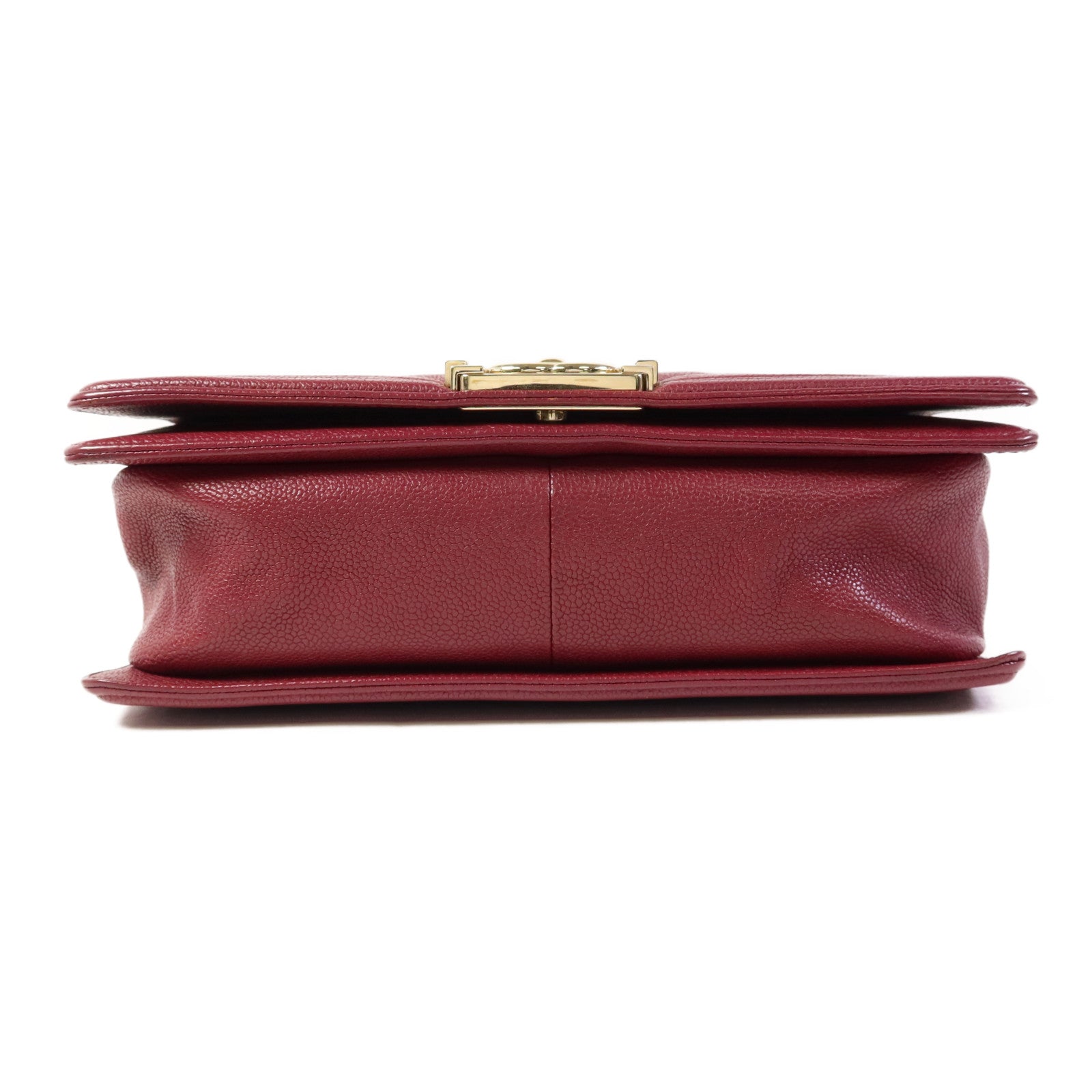 CHANEL 牛皮皮革Boy 25金扣鏈帶肩背袋