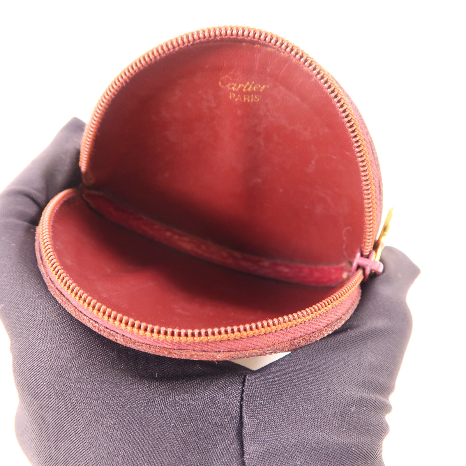 CARTIER 牛皮皮革Coin Case金扣零錢包