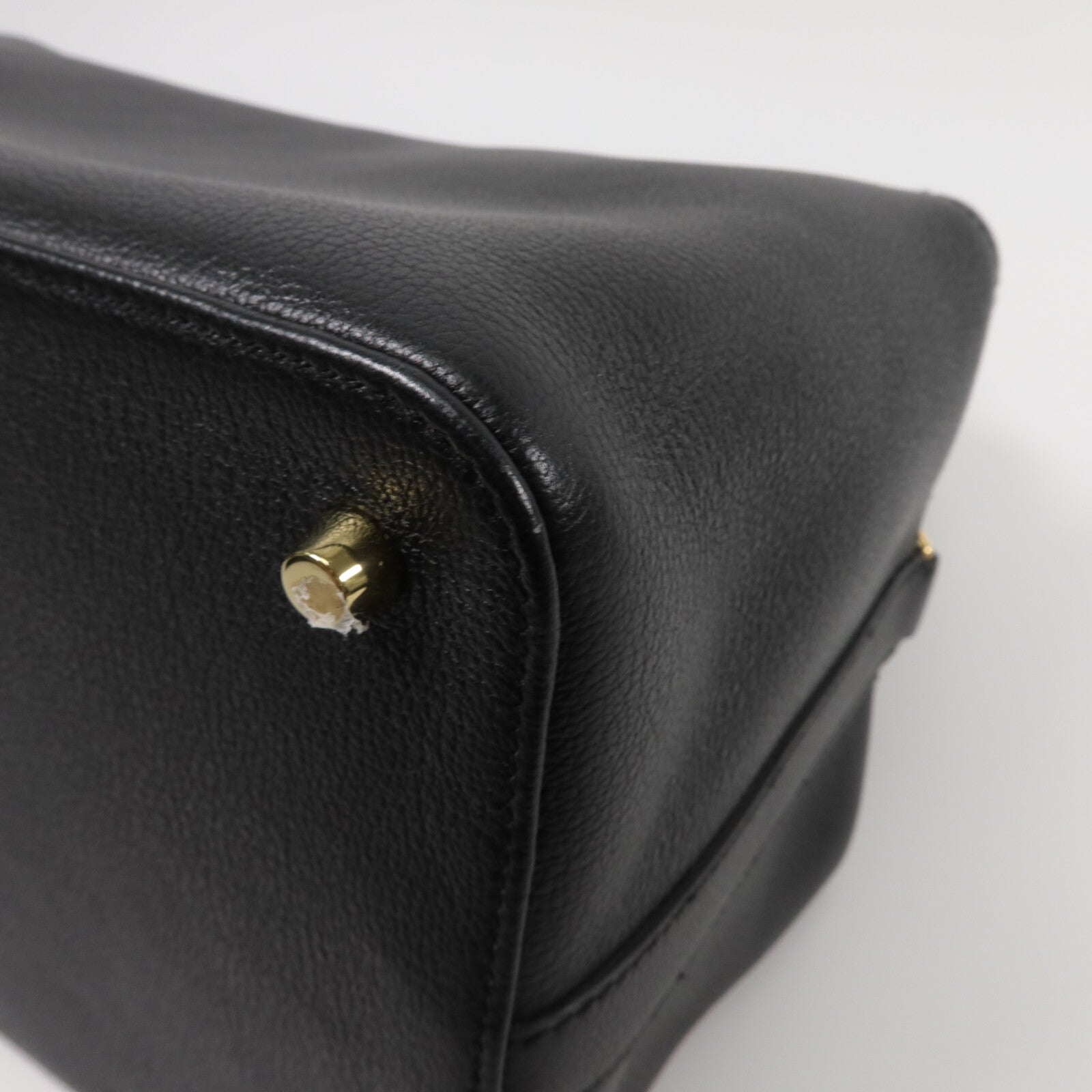 HERMES Evercolor皮革Tool Box 26手挽肩背兩用袋Noir