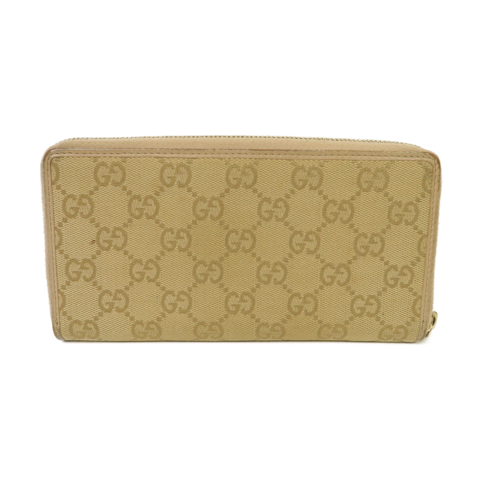 GUCCI 【激減優惠】帆布Long Wallet金扣長錢包啡色