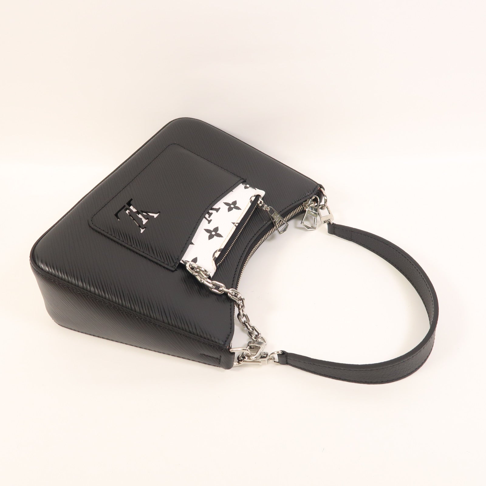 LOUIS VUITTON Epi Marelle銀扣手挽肩背兩用袋