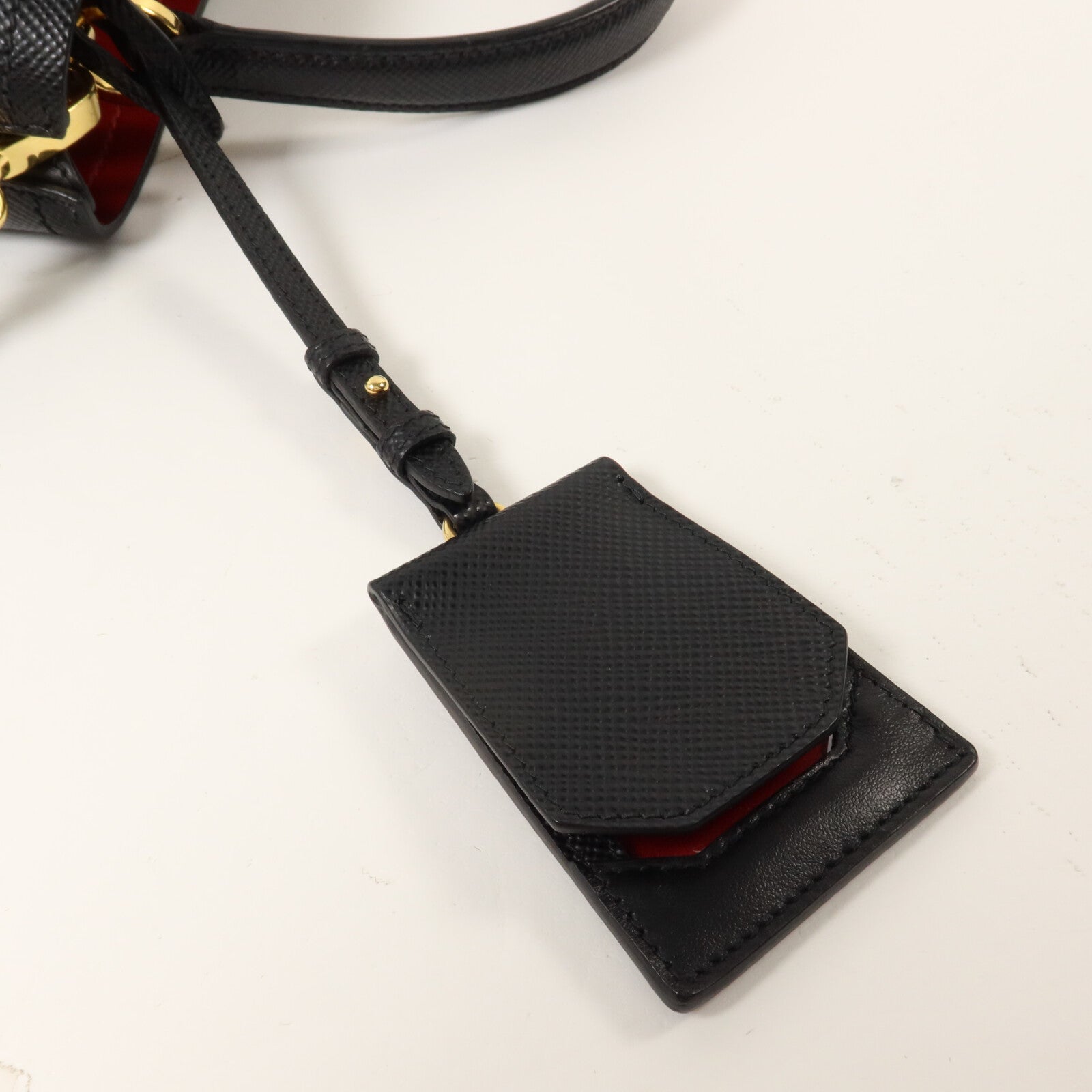 PRADA Saffiano皮革Panier手挽肩背兩用袋