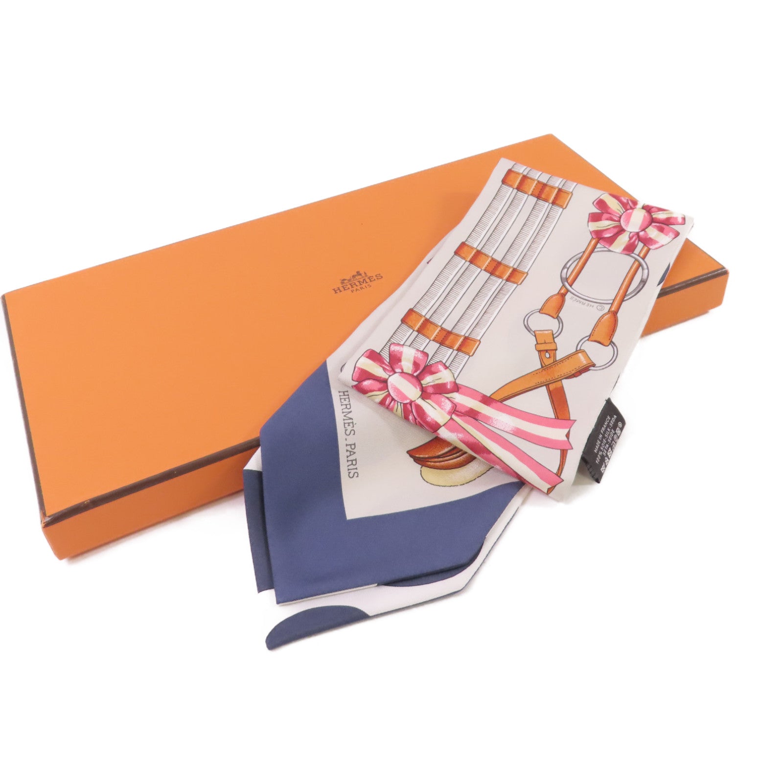 HERMES 絲質Twill up Scarf絲巾灰色/藍色/橙色/彩色