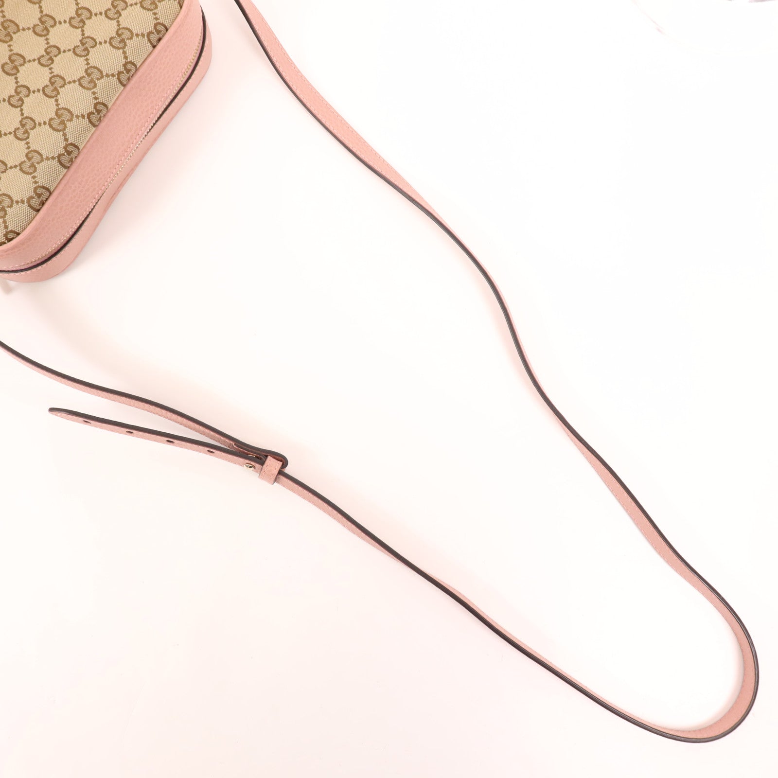 GUCCI 帆布/皮革Shoulder Bag金扣肩背袋