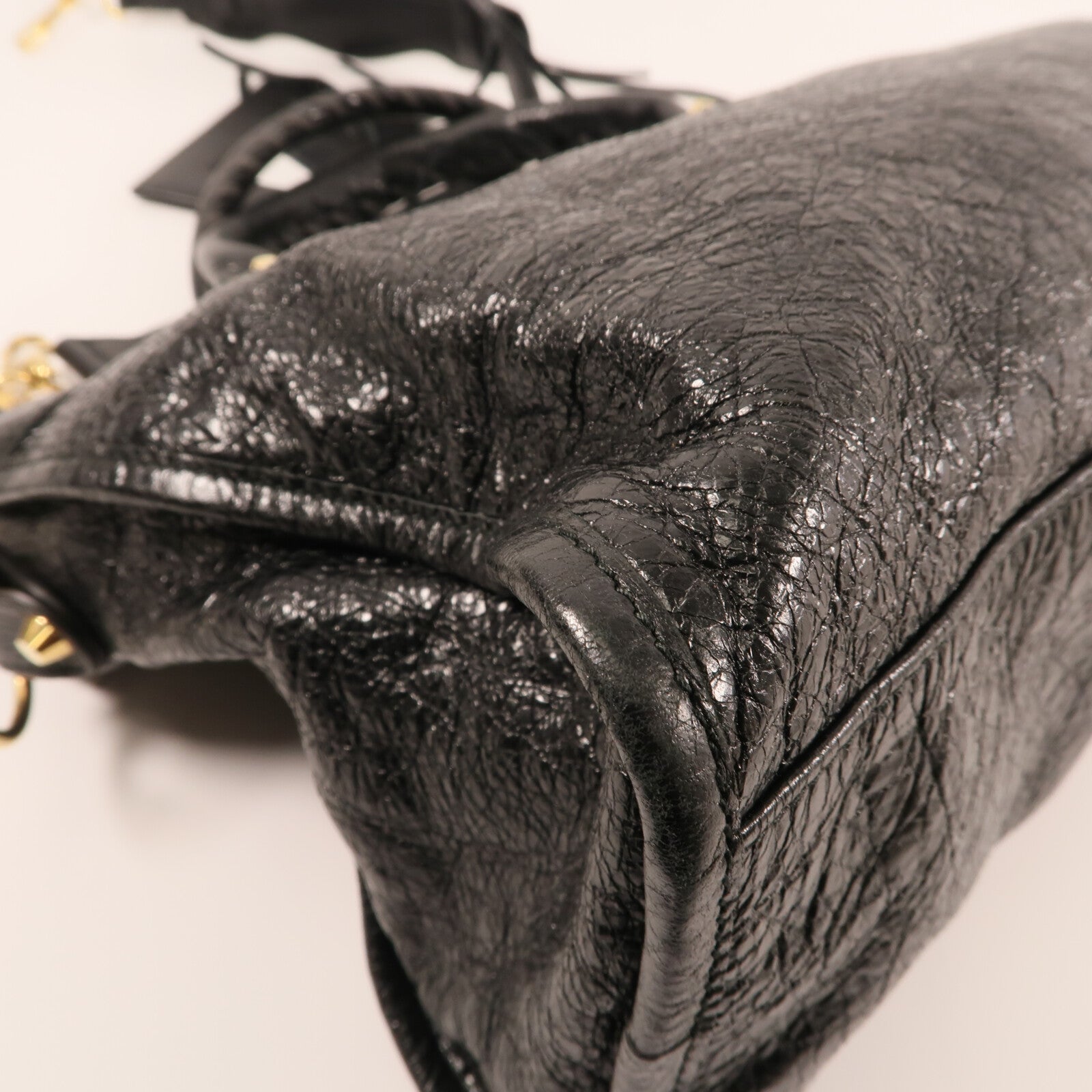 BALENCIAGA 羊皮皮革Le City金扣手挽肩背兩用袋