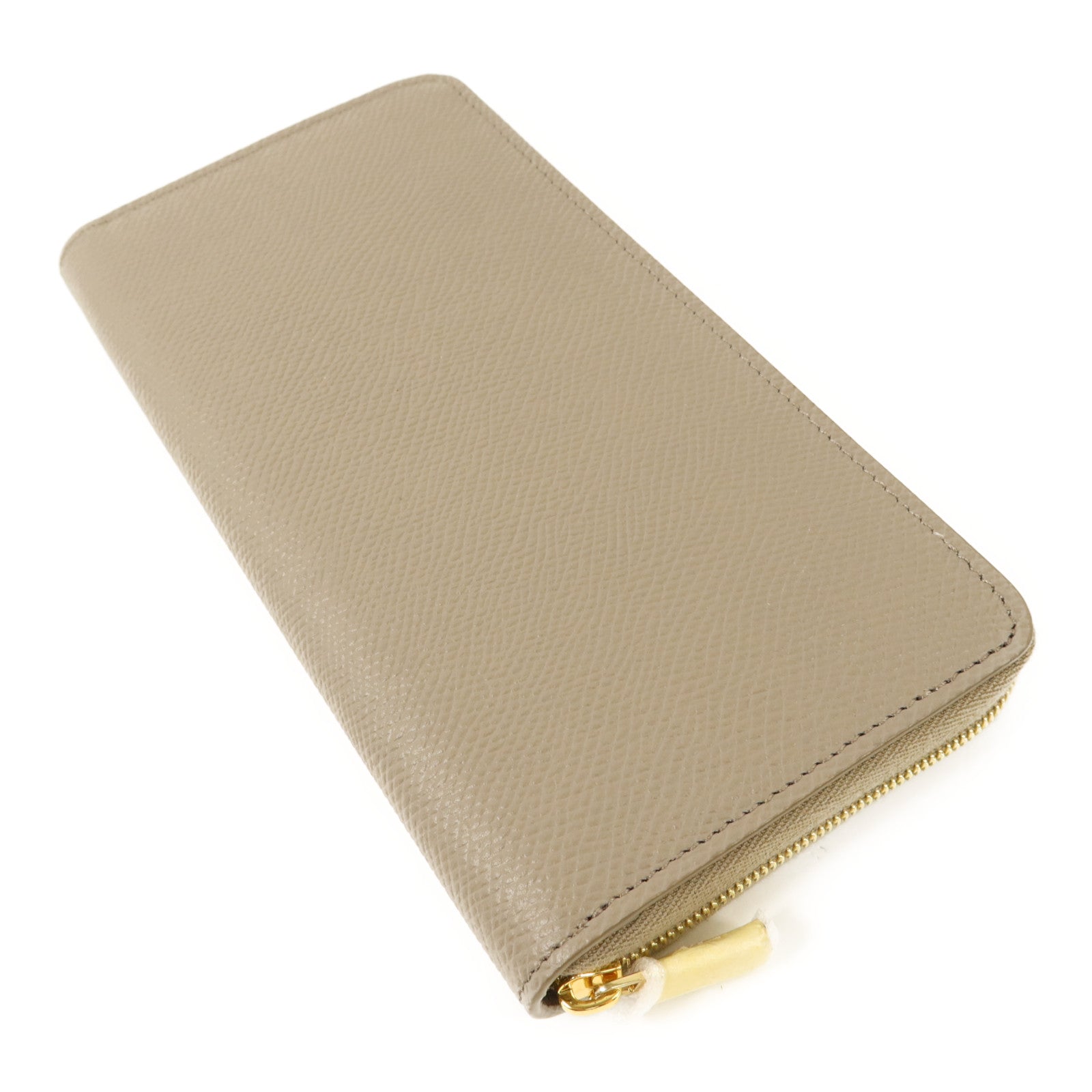 CELINE 牛皮皮革Long Round Wallet金扣長錢包