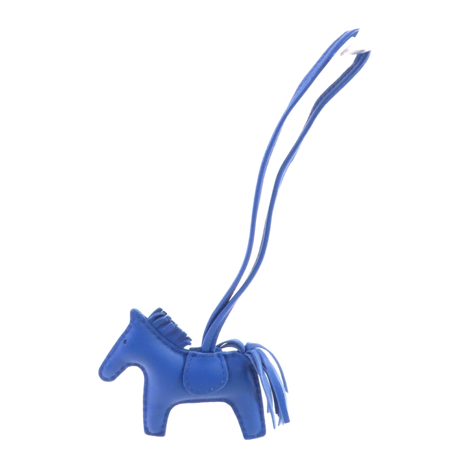HERMES Swift皮革Rodeo PM Charm掛飾掛Blue Royal皇家藍色