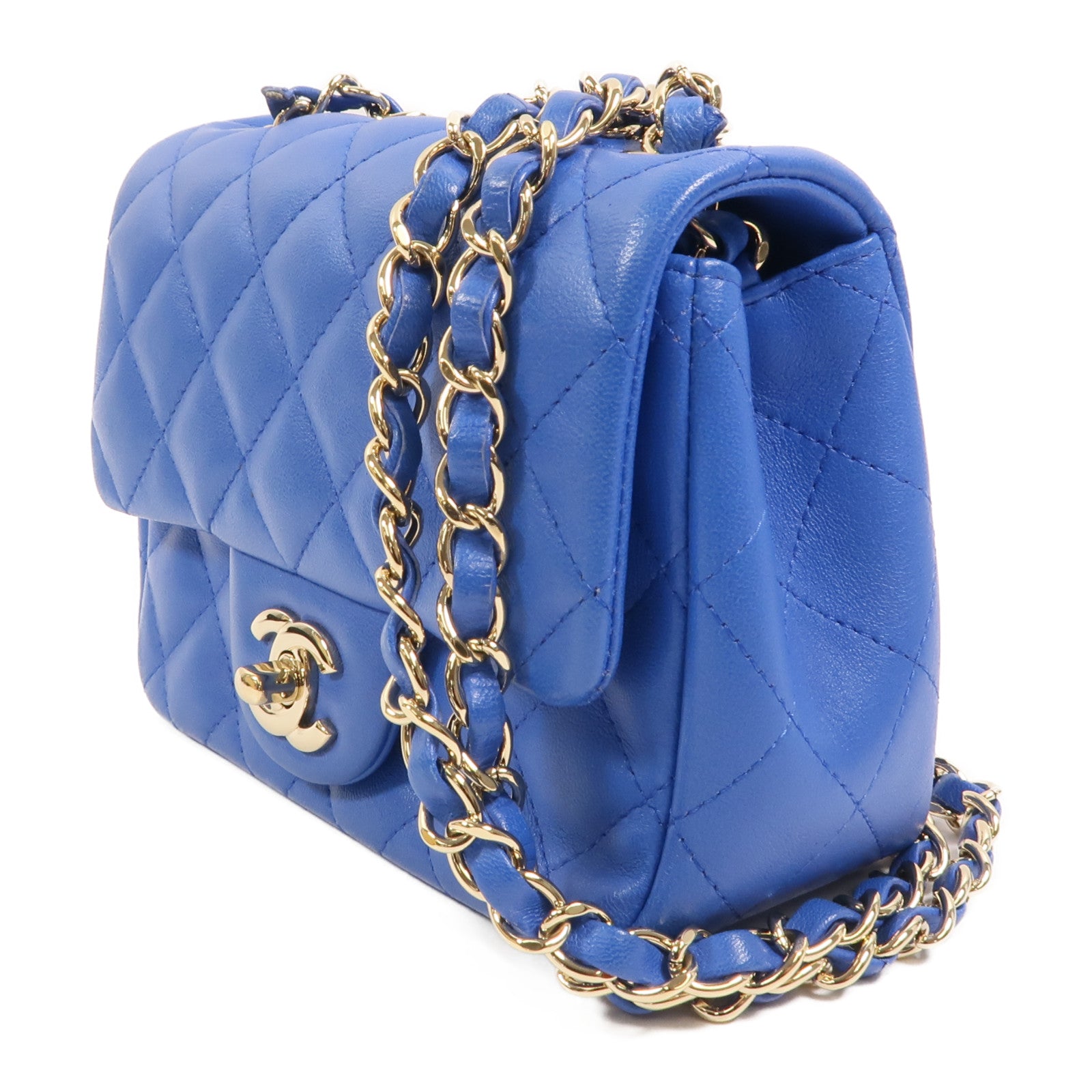 CHANEL 羊皮皮革Mini Classic 17鏈帶肩背袋