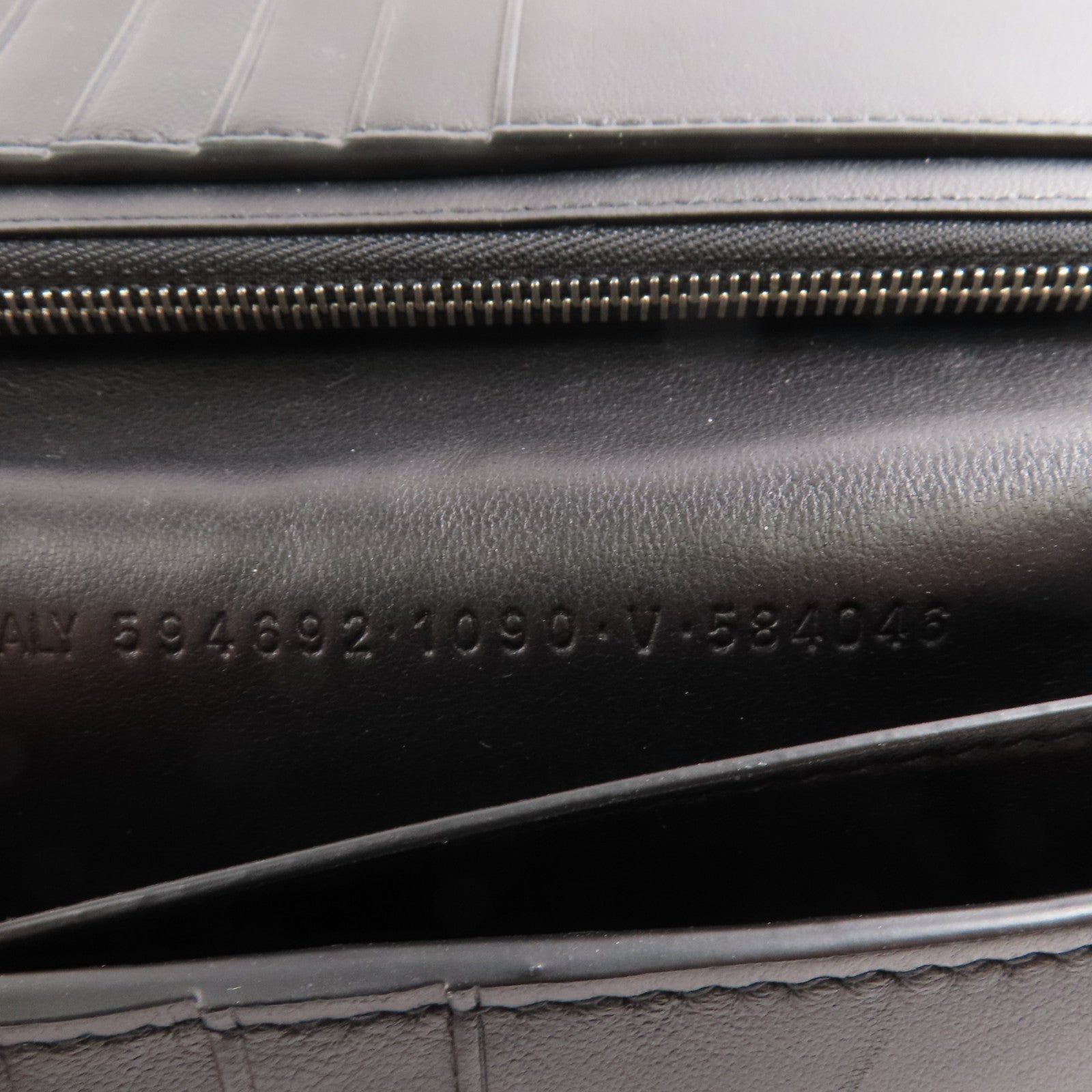 BALENCIAGA Long Wallet Long Calfskin Leather 594692.1090 Black
