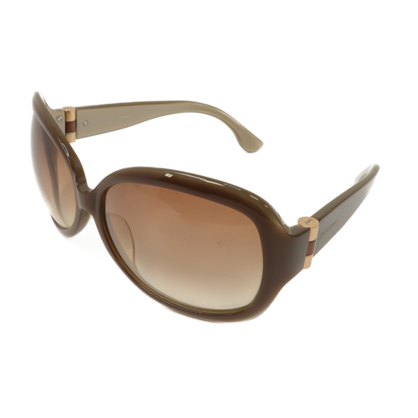 SAINT LAURENT PVC Sunglasses太陽眼鏡棕色