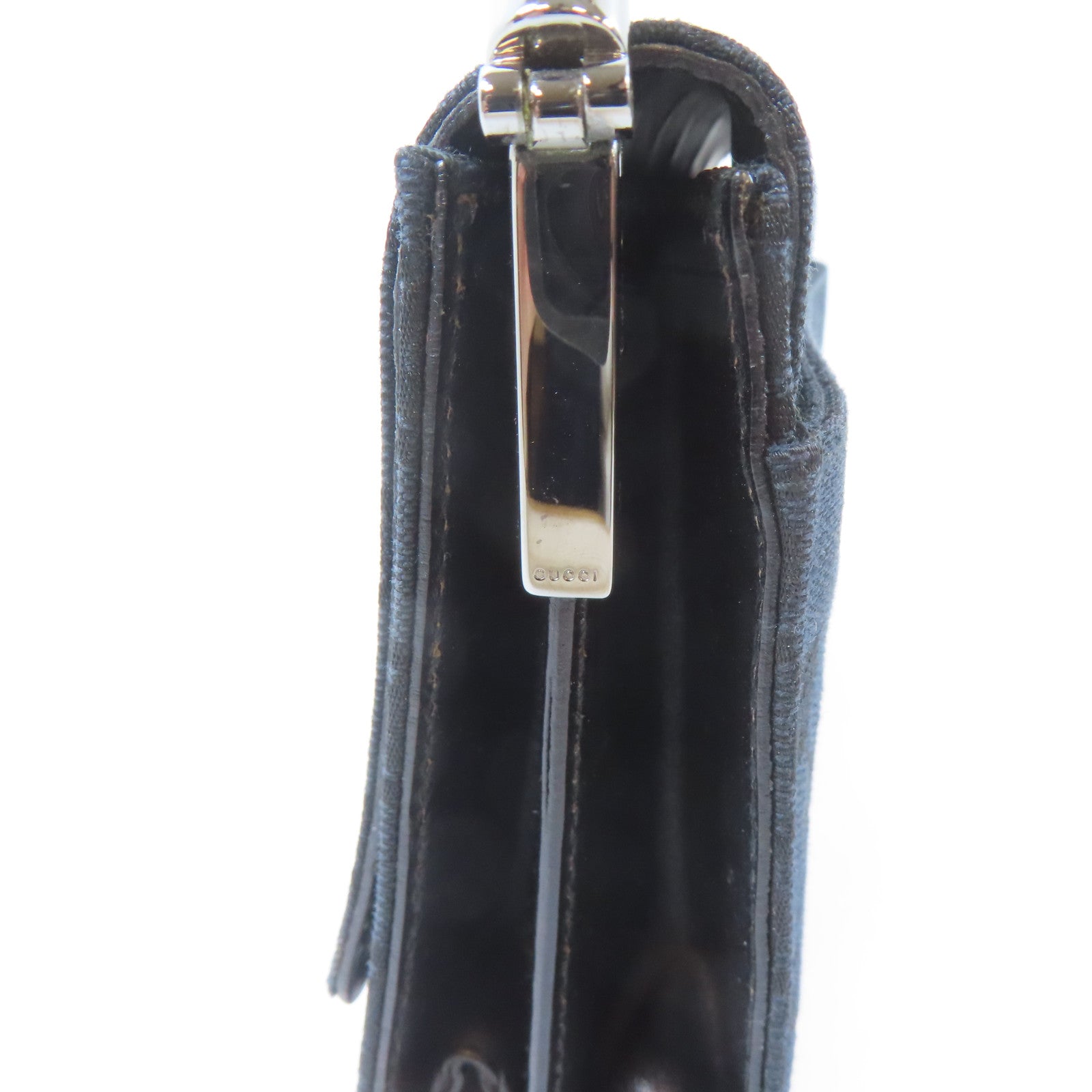 GUCCI 【激減優惠】帆布Shoulder Bag銀扣肩背袋藍色