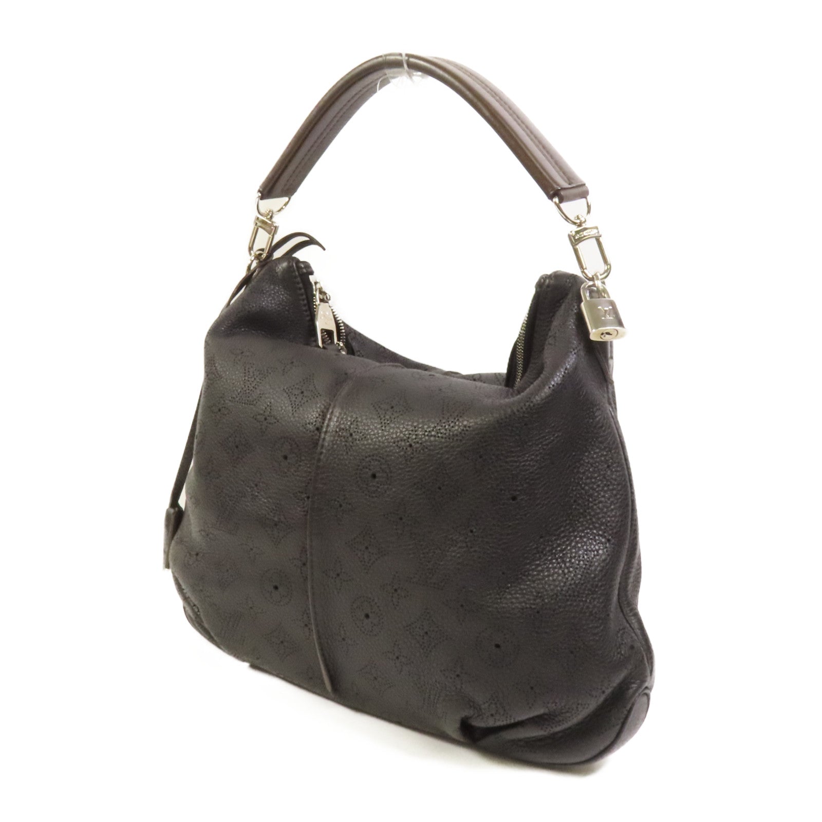 LOUIS VUITTON Monogram Mahina Selene銀扣手挽肩背兩用袋