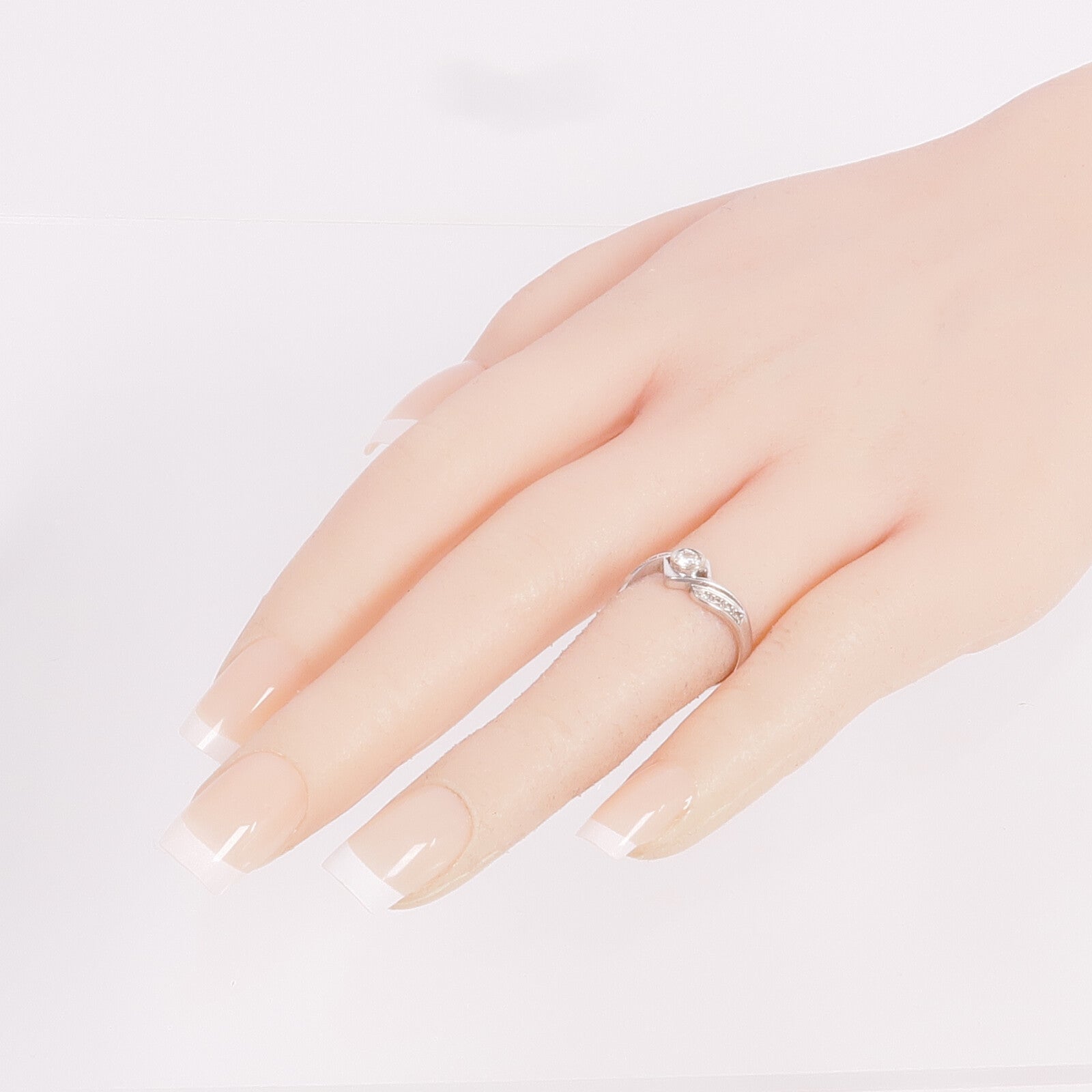 JEWELRY 【激減優惠】18K白金Diamond Ring鑽石戒指US#5.5