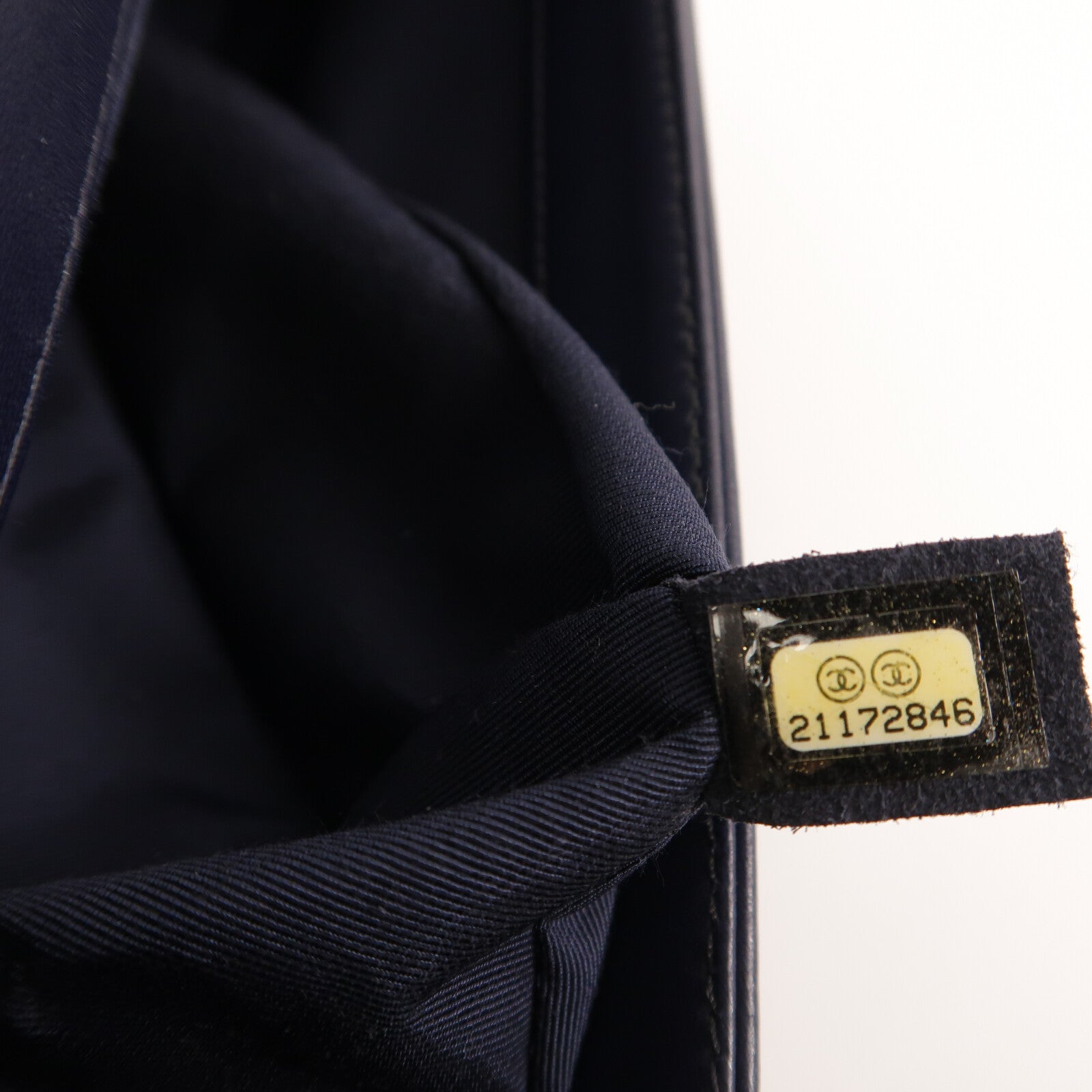 CHANEL 羊皮皮革Boy 25鏈帶肩背袋