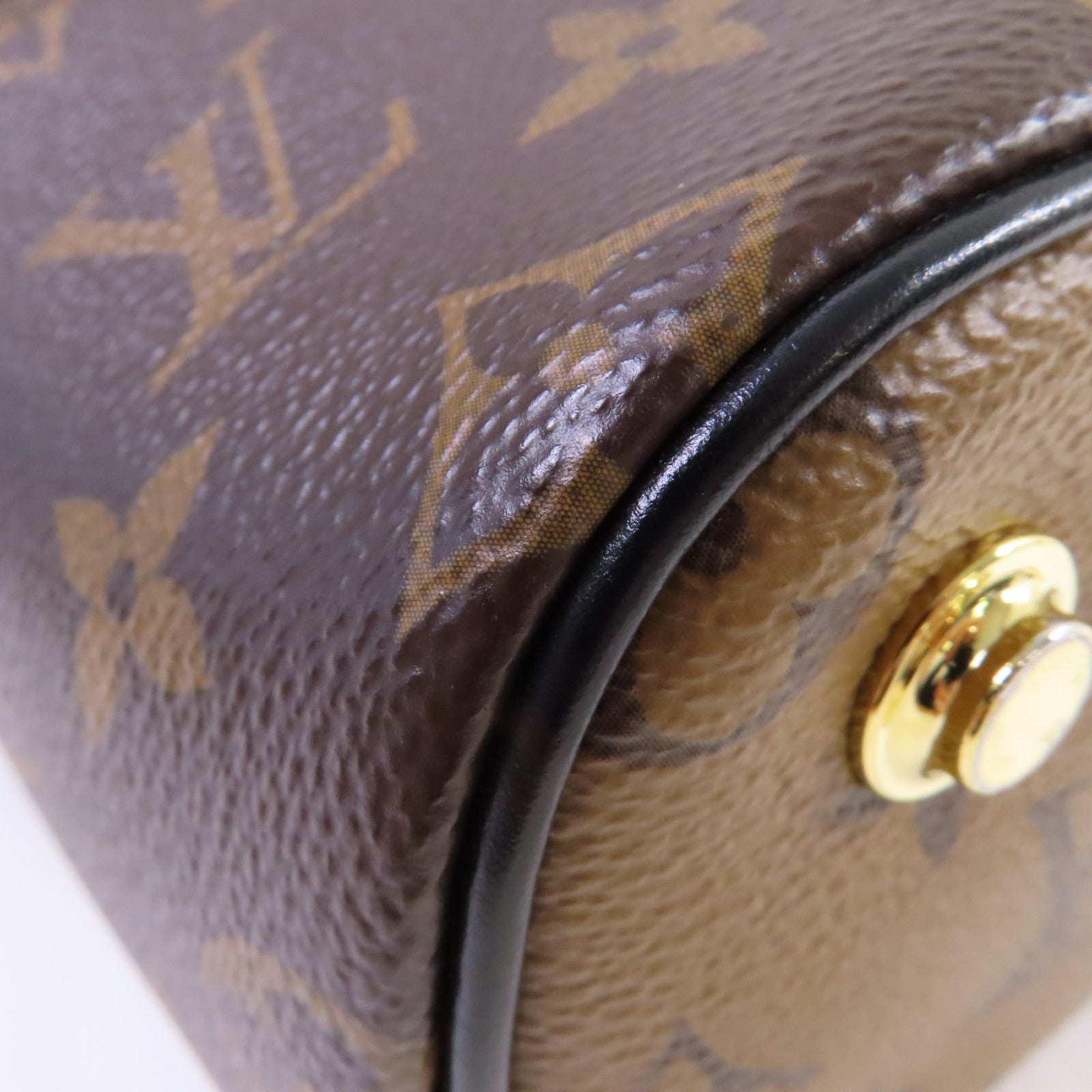 LOUIS VUITTON Monogram Vanity PM 2Way Shoulder Bag金扣手挽肩背兩用袋啡色