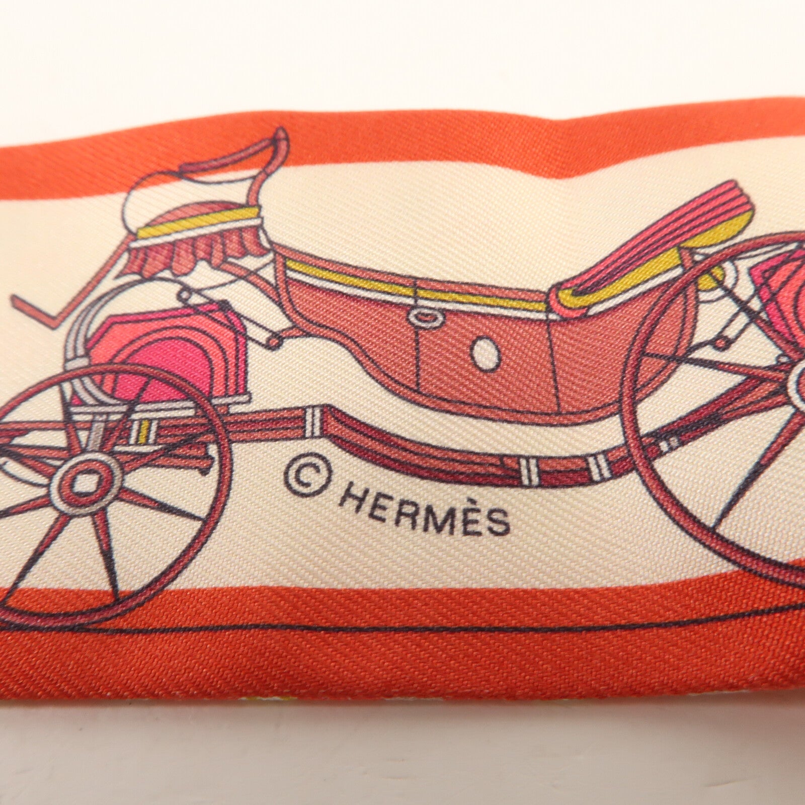 HERMES 絲質Twilly絲巾