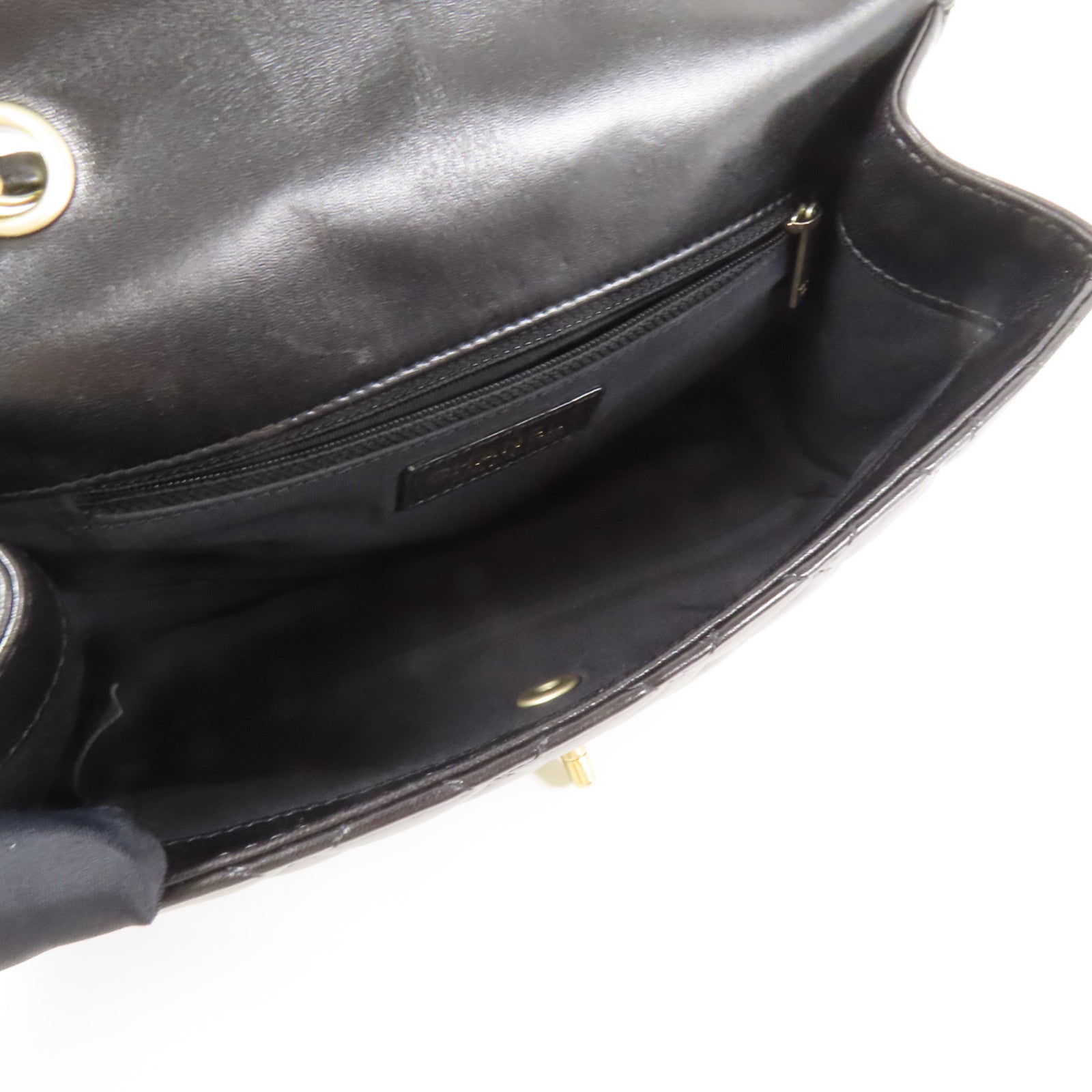 CHANEL 牛皮皮革Chain Shoulder金扣肩背袋