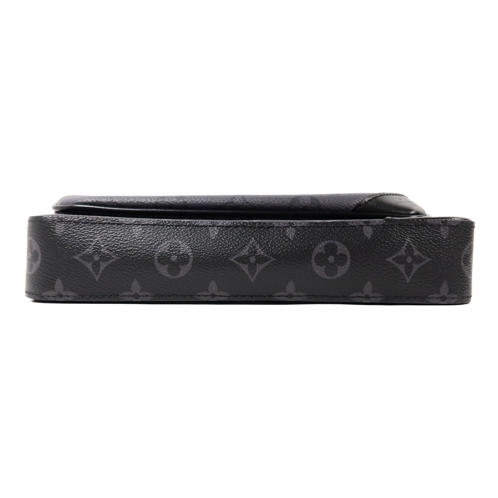 LOUIS VUITTON Monogram Eclipse Reverse Trio Messenger肩背袋灰色
