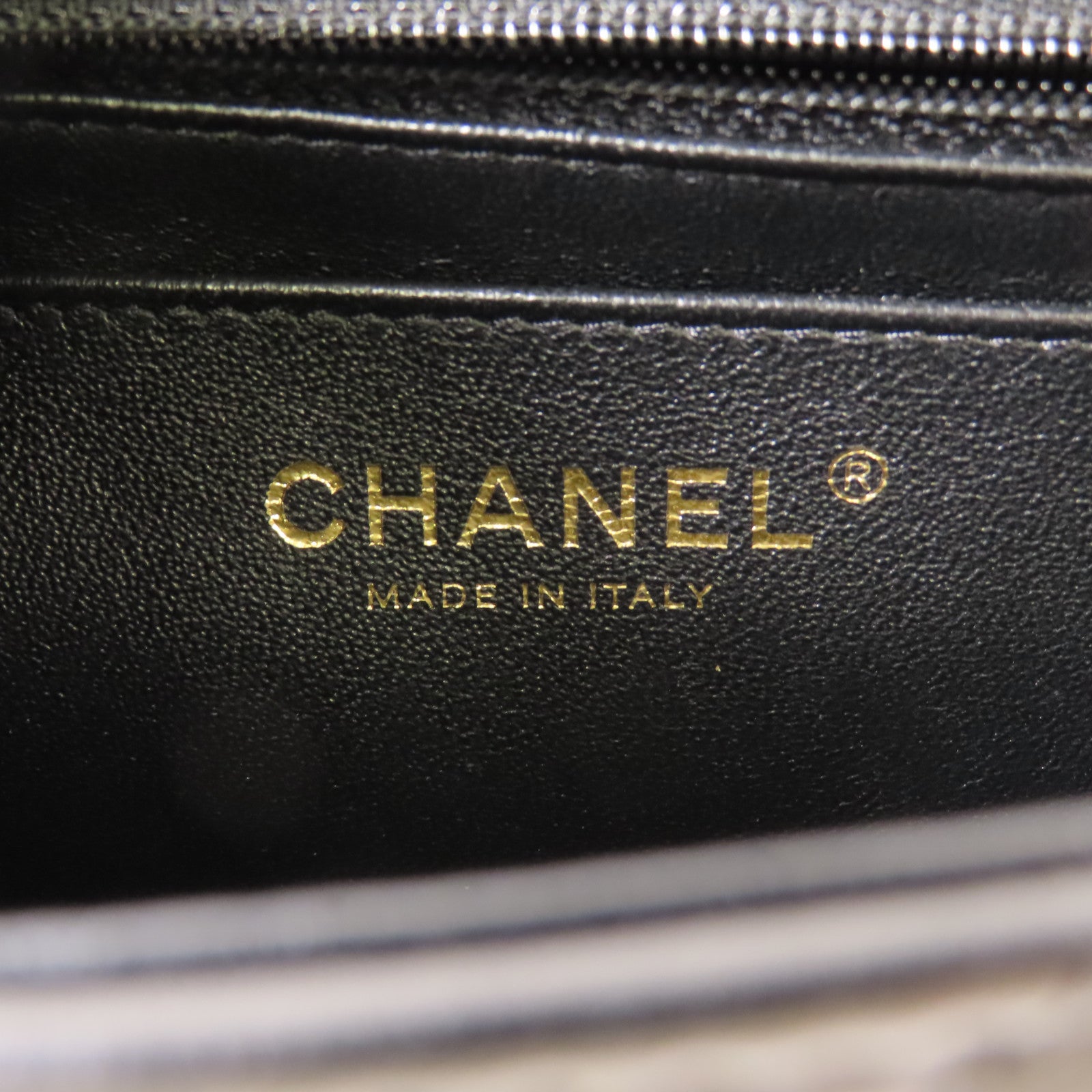 CHANEL 羊皮皮革Shoulder Bag銀扣鏈帶肩背袋
