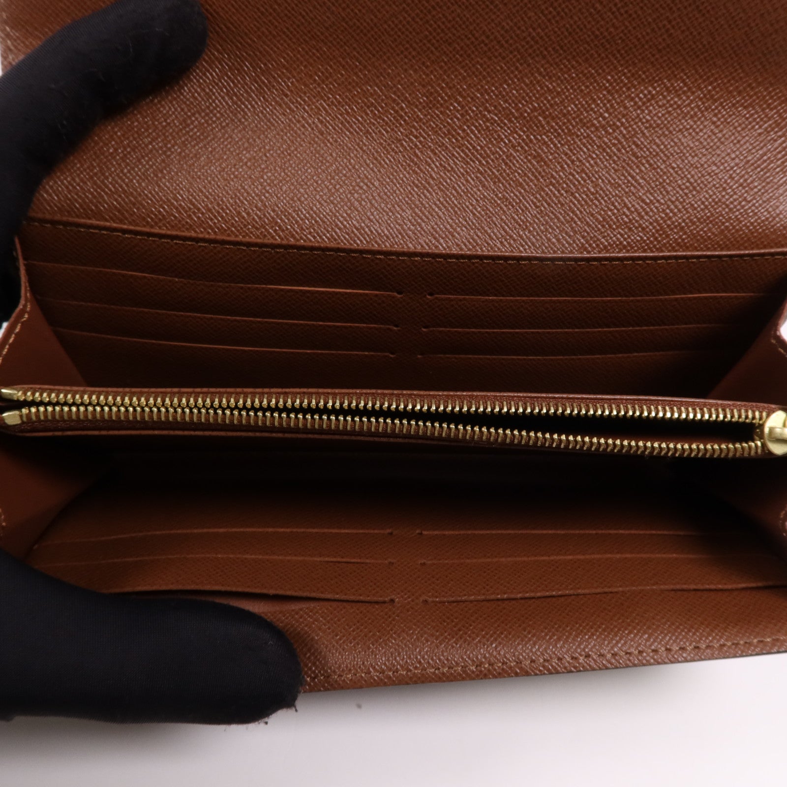 LOUIS VUITTON Monogram Sarah金扣長錢包