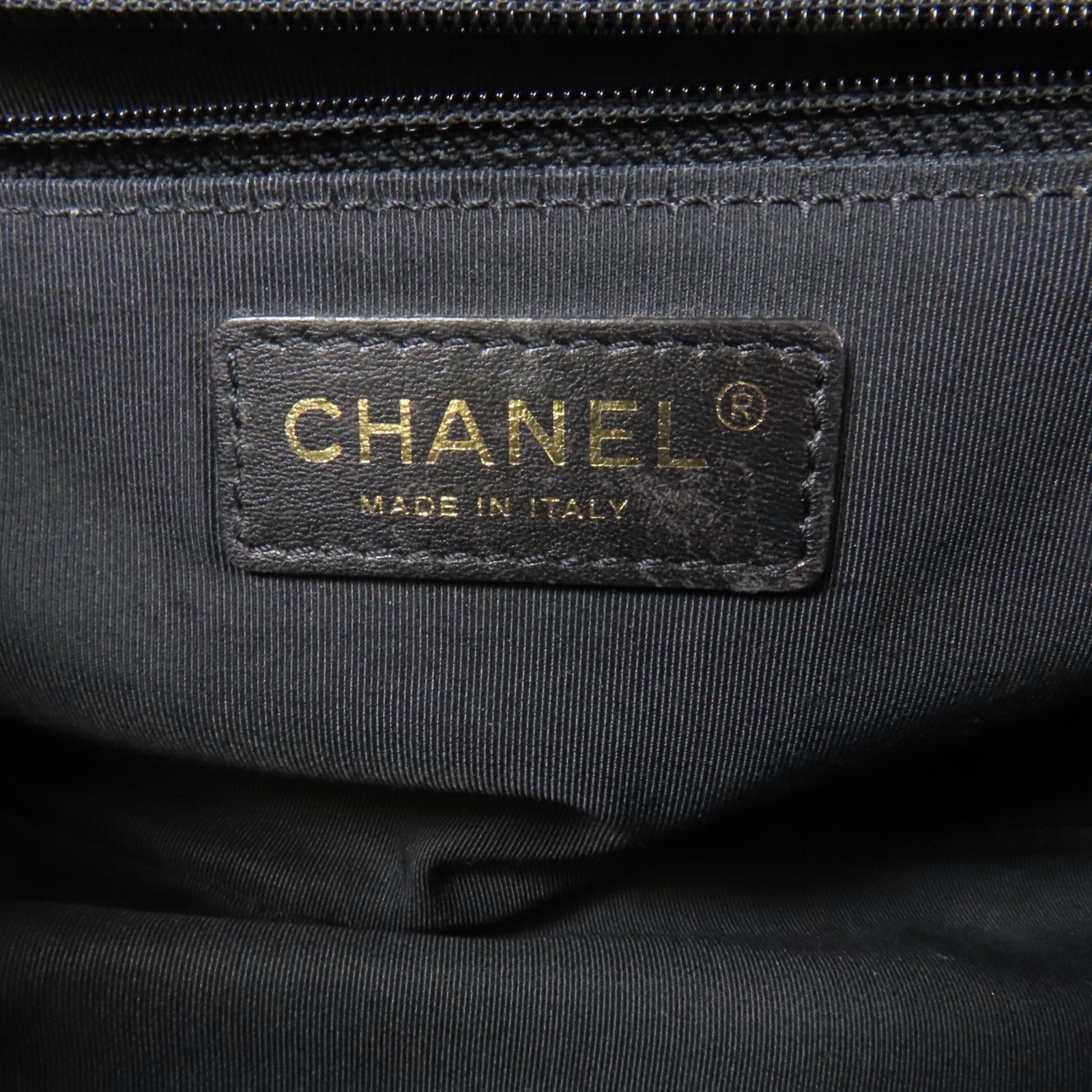 CHANEL 牛皮皮革Chain Shoulder金扣肩背袋