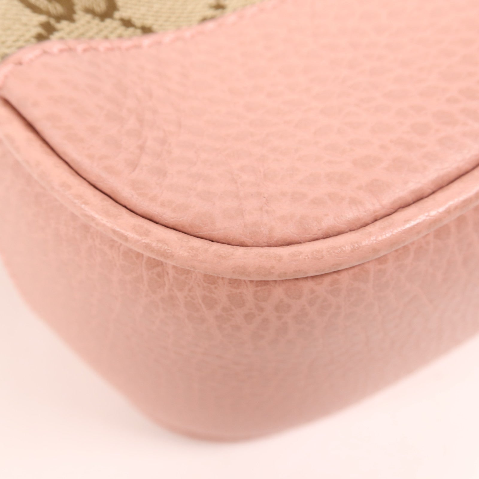 GUCCI 【激減優惠】帆布/皮革Shoulder Bag金扣肩背袋