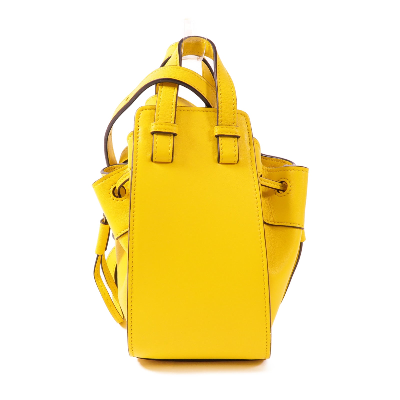 LOEWE 羊皮皮革Nano Hammock金扣手挽肩背兩用袋