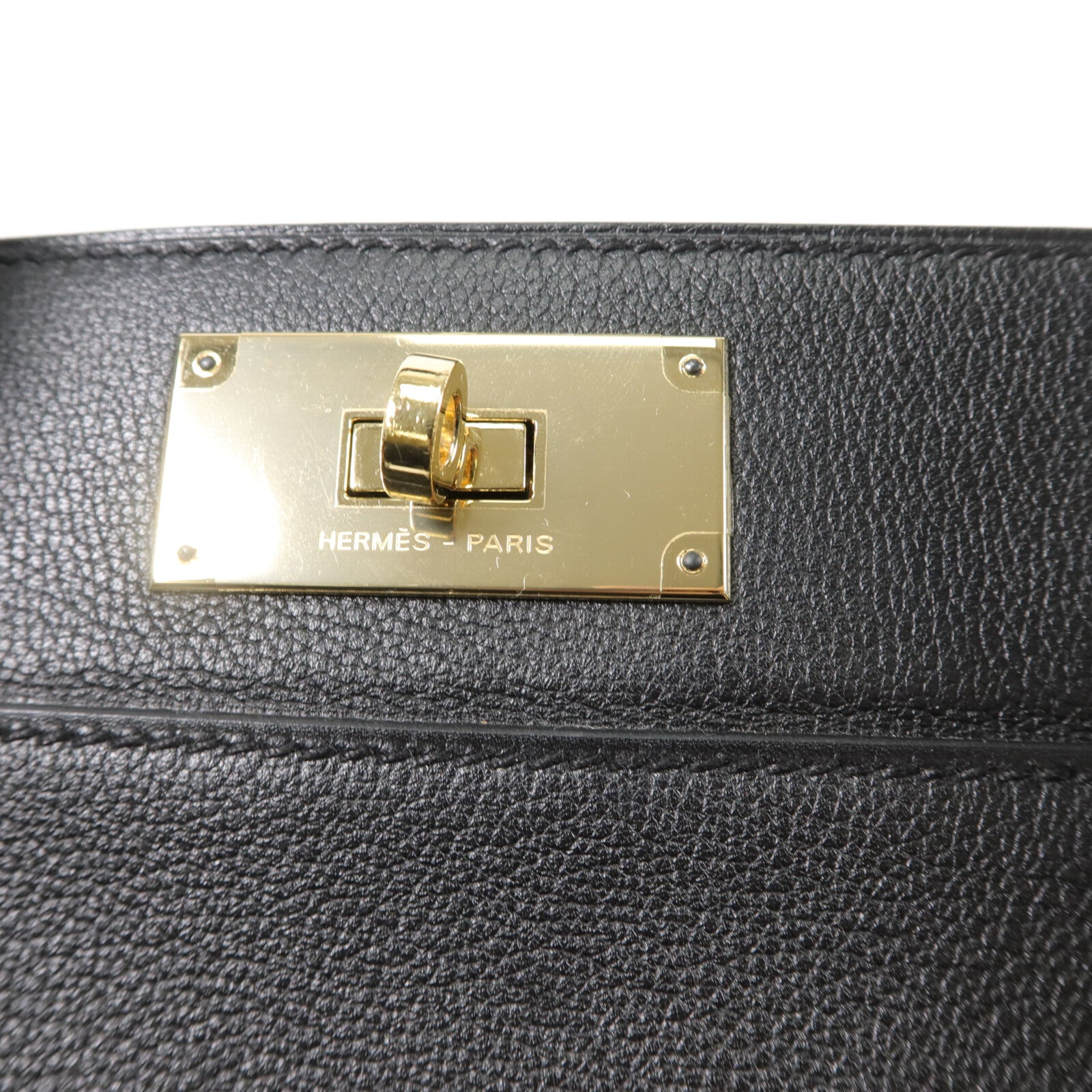 HERMES Evercolor皮革Tool Box 26手挽肩背兩用袋Noir
