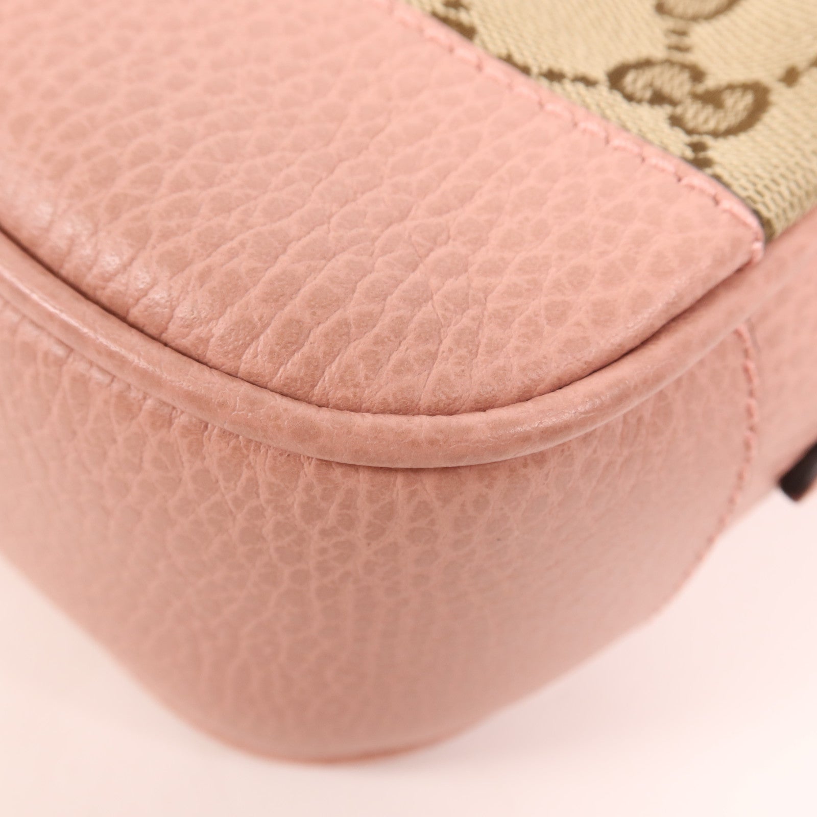 GUCCI 帆布/皮革Shoulder Bag金扣肩背袋