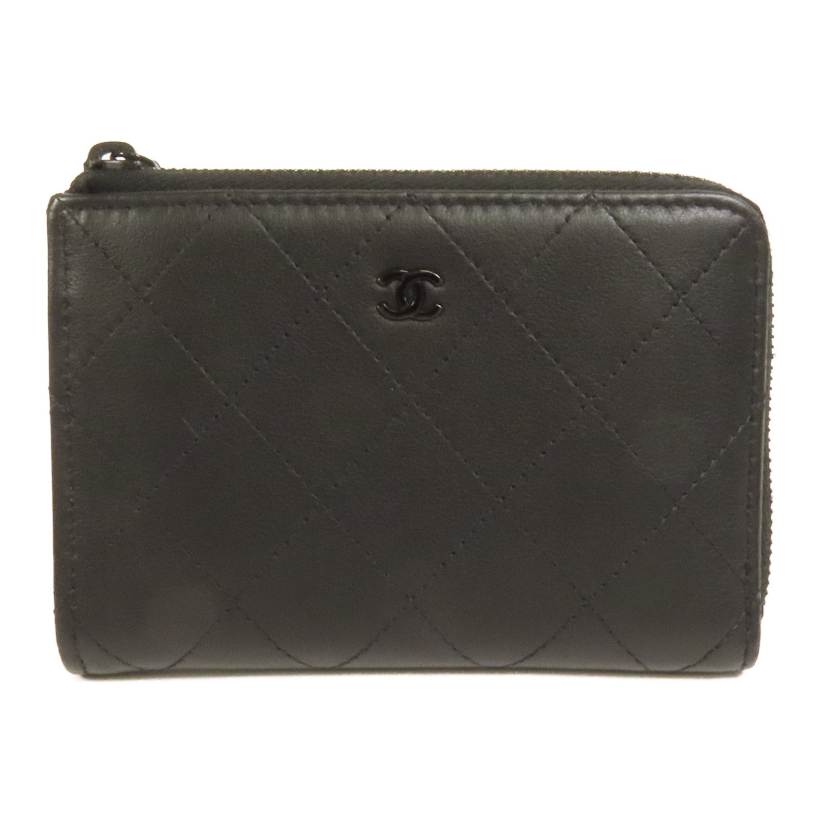 CHANEL 羊皮皮革CoCo SoBlack L錢包