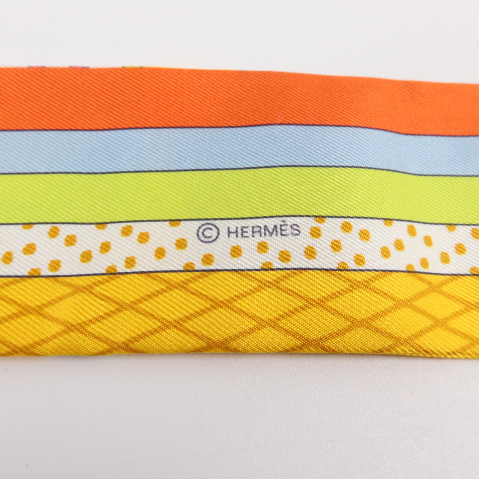HERMES 絲質Twilly絲巾