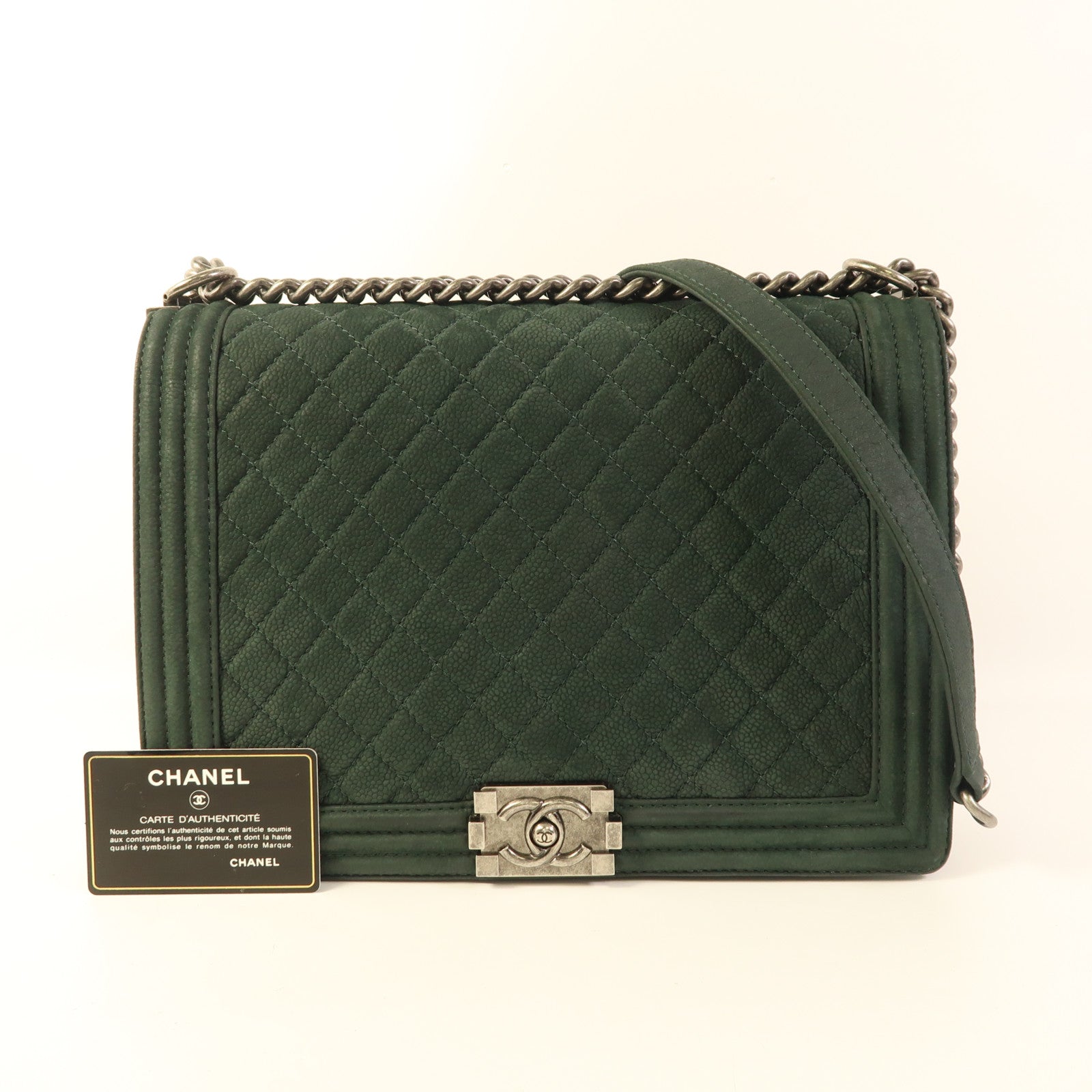 CHANEL 牛皮皮革Boy Chanel 30鏈帶肩背袋