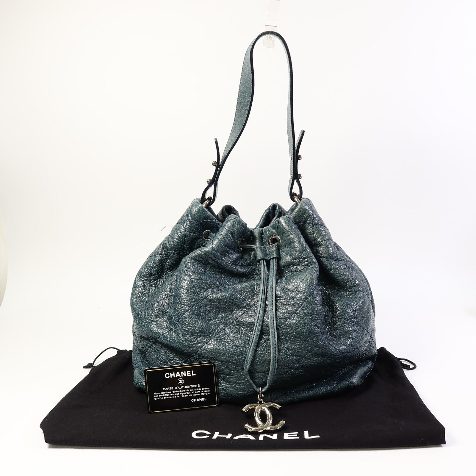 CHANEL 牛皮皮革Shoulder Bag鏈帶手挽袋