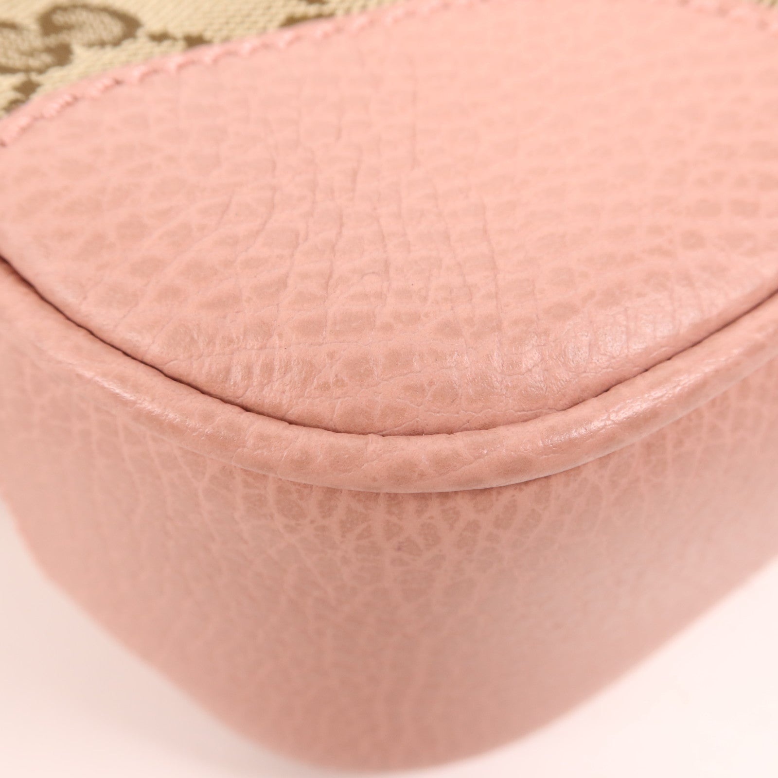 GUCCI 【激減優惠】帆布/皮革Shoulder Bag金扣肩背袋