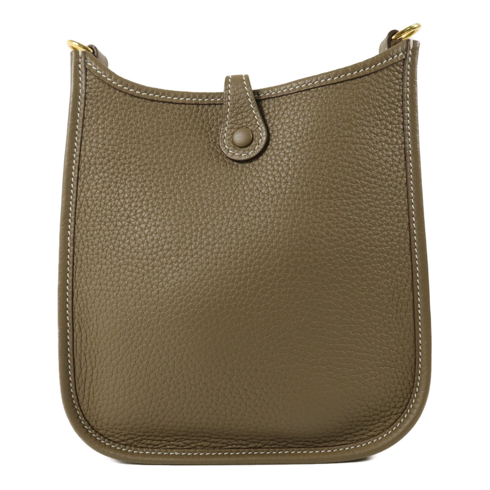 HERMES Clemence皮革Evelyne TPM肩背袋Etoupe