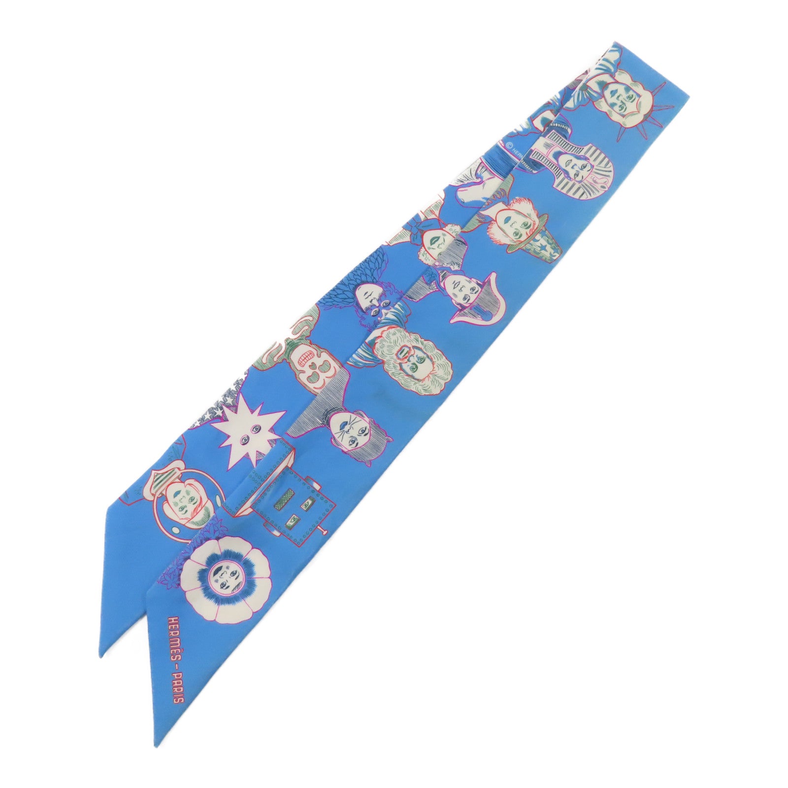 HERMES 絲質Twilly絲巾