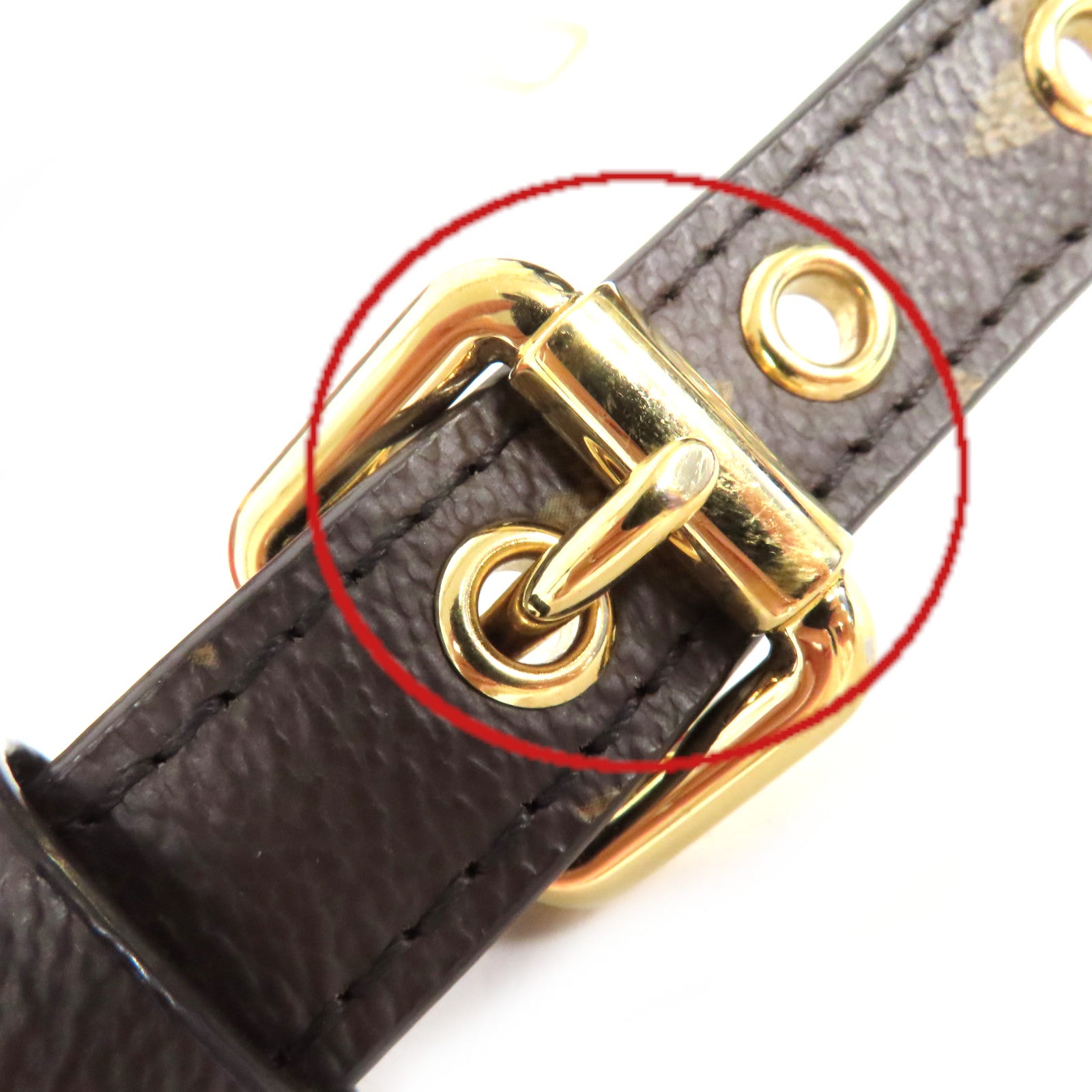 LOUIS VUITTON Monogram Pallas MM 2Way Shoulder Bag金扣手挽肩背兩用袋啡色/紅色