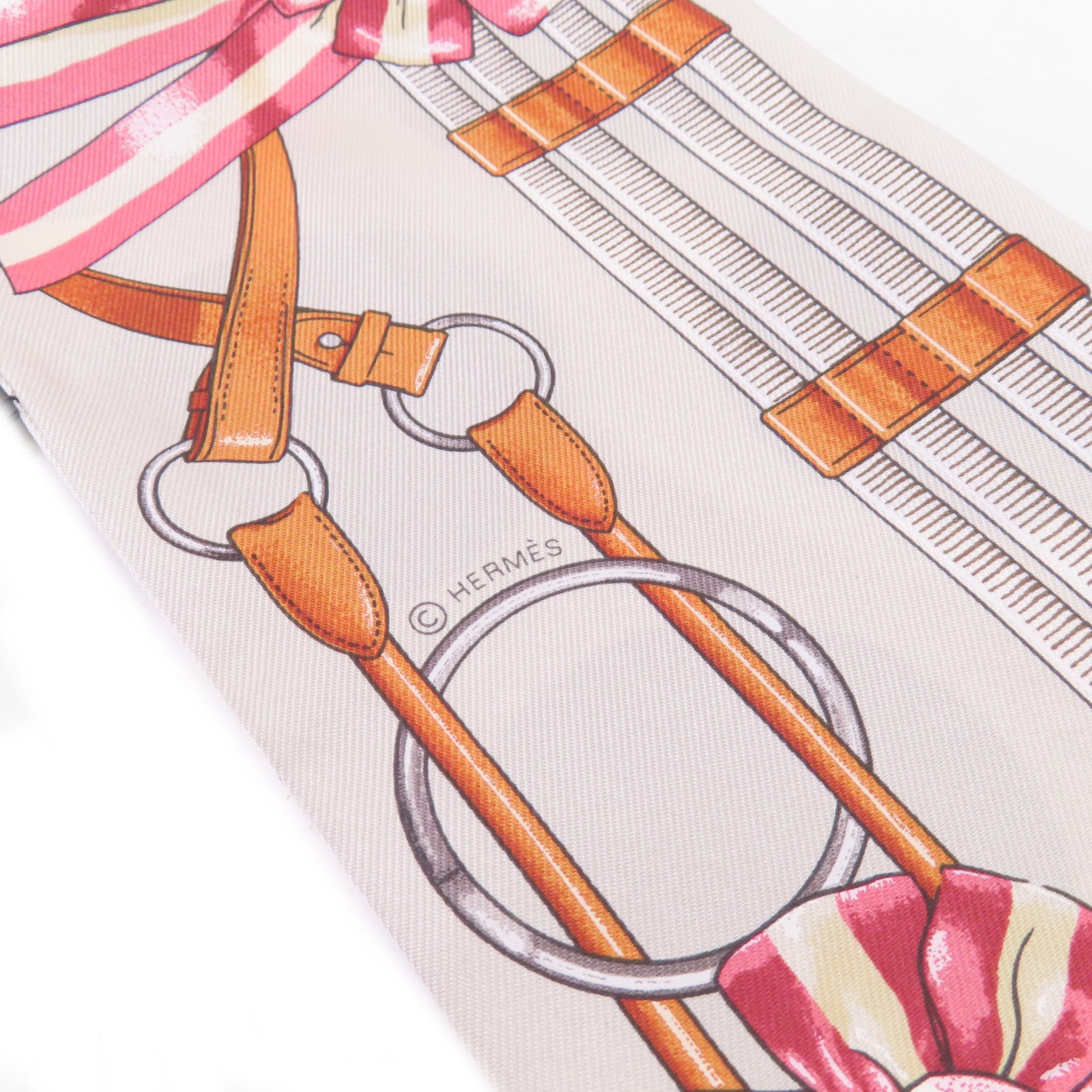 HERMES 絲質Twill up Scarf絲巾灰色/藍色/橙色/彩色