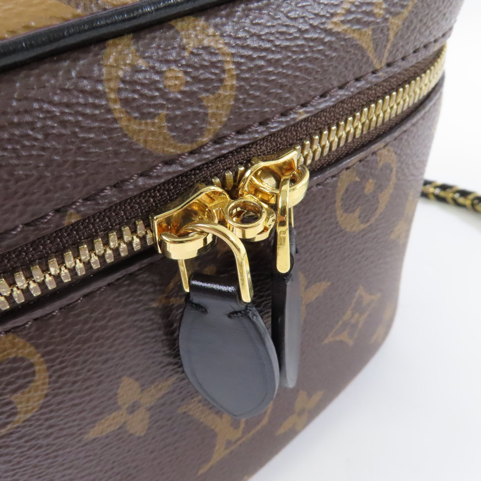 LOUIS VUITTON Monogram Vanity PM 2Way Shoulder Bag金扣手挽肩背兩用袋啡色