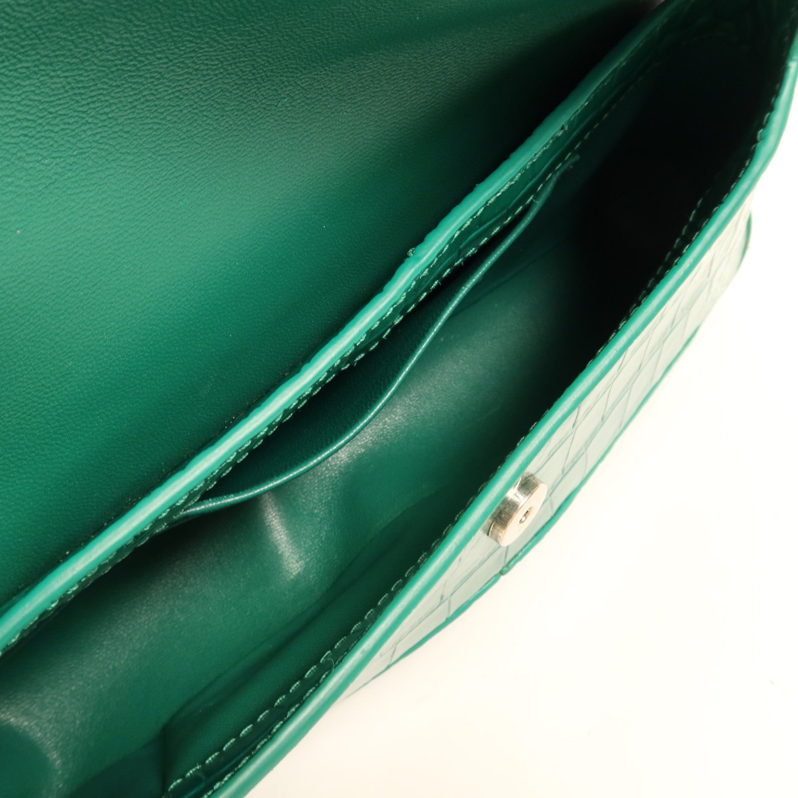 BALENCIAGA 牛皮皮革Shoulder Bag銀扣肩背袋