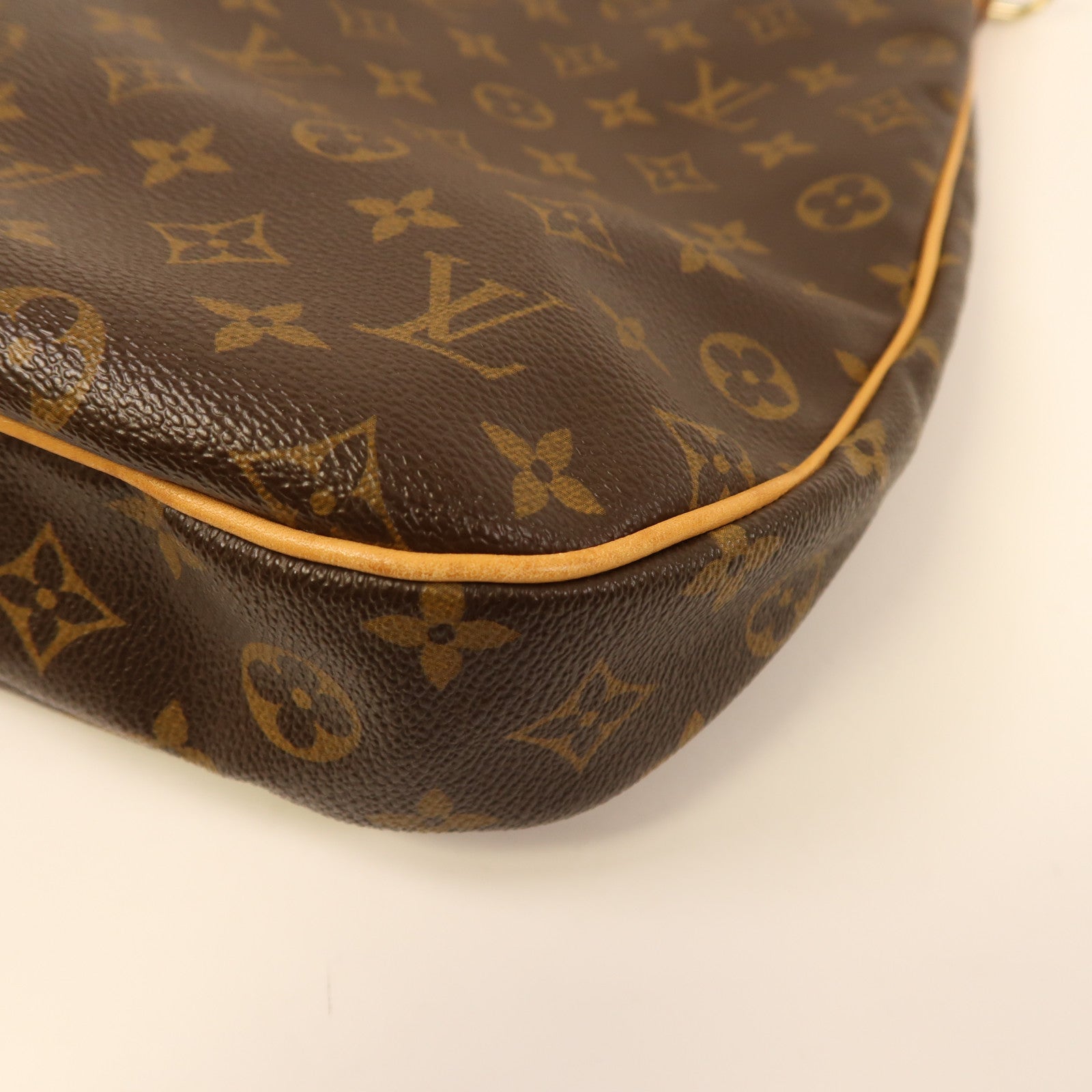 LOUIS VUITTON Monogram Odeon GM金扣手挽肩背兩用袋啡色