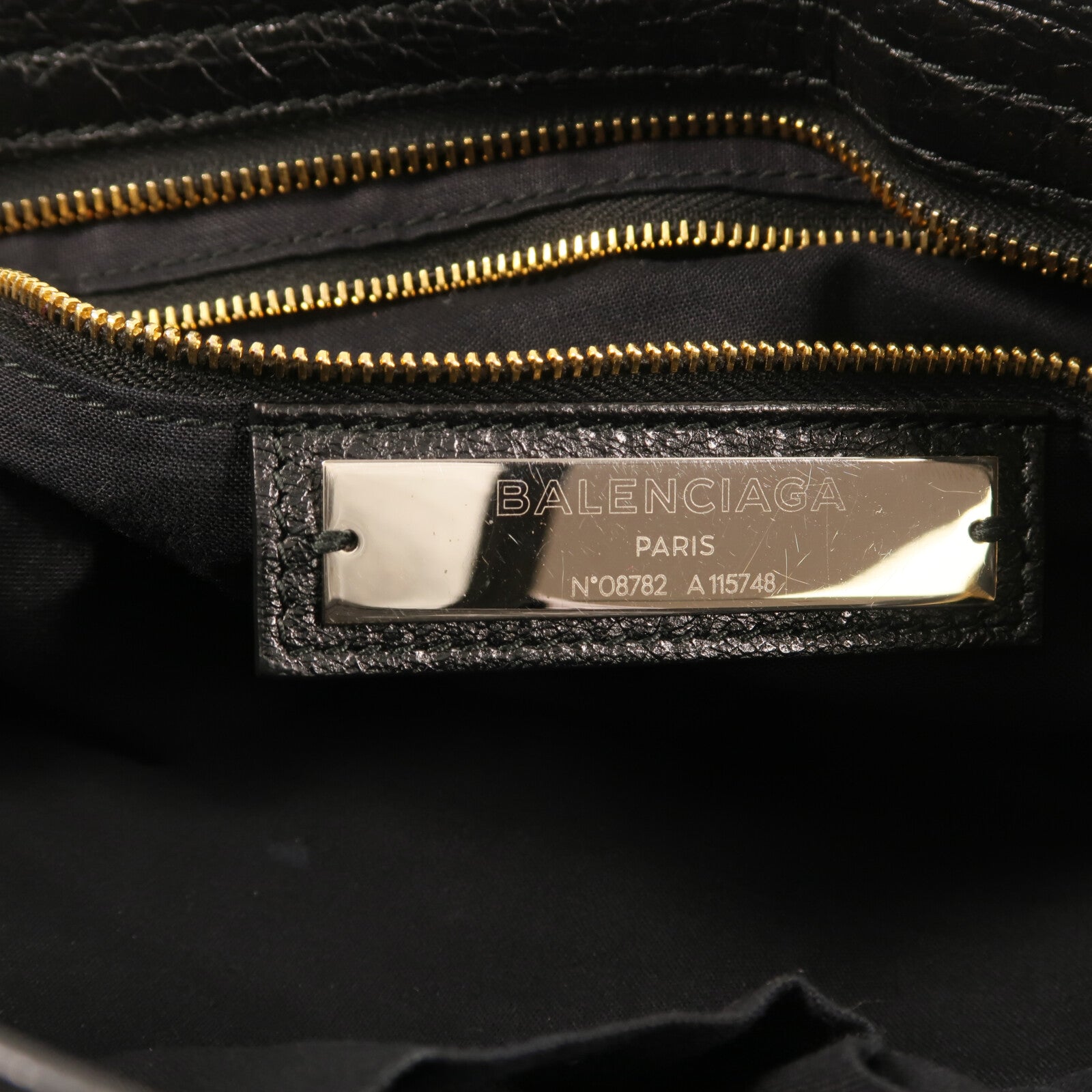 BALENCIAGA 羊皮皮革Le City金扣手挽肩背兩用袋
