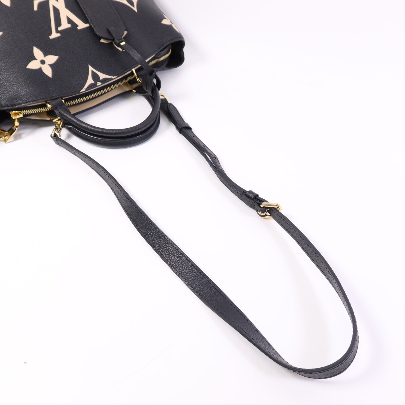 LOUIS VUITTON Monogram Empreinte Petit Palais金扣手挽肩背兩用袋